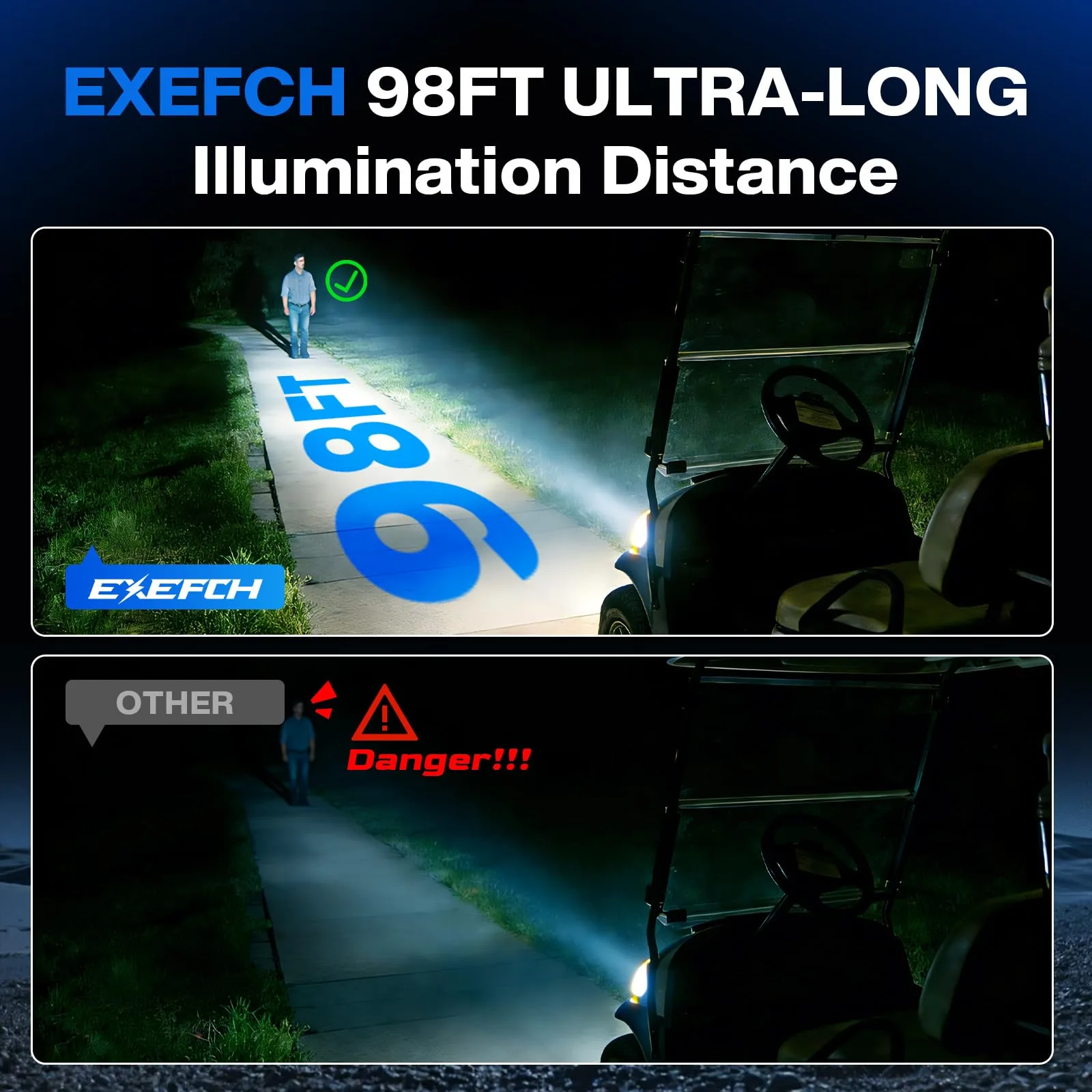 EXEFCH LED Light Kit for E-Z-GO TXT 1996-2013 image 3