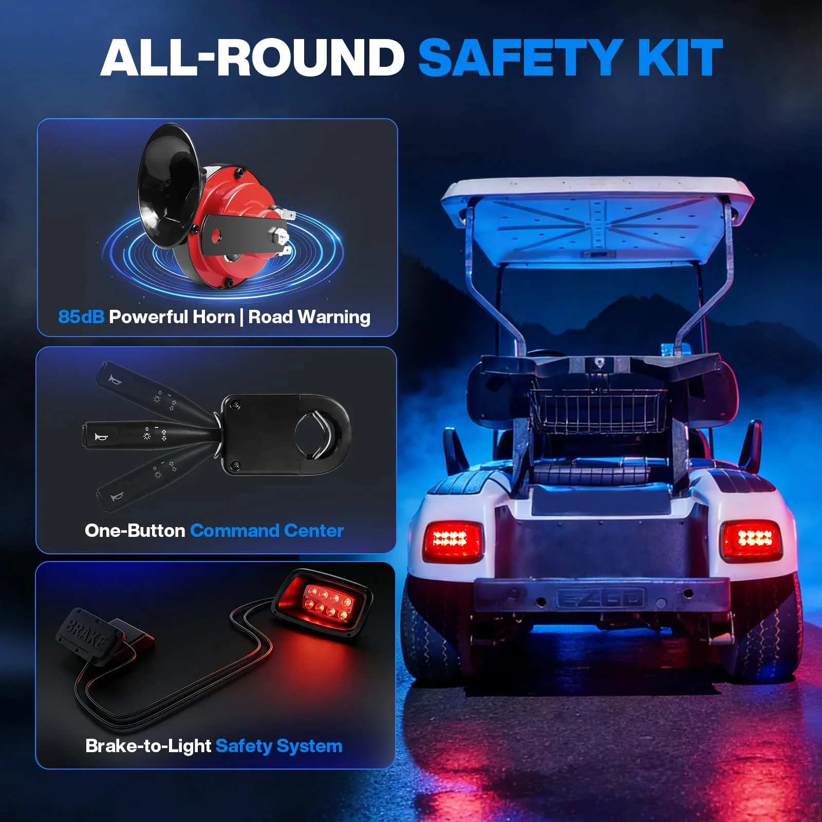 EXEFCH LED Light Kit for E-Z-GO TXT 1996-2013 image 4
