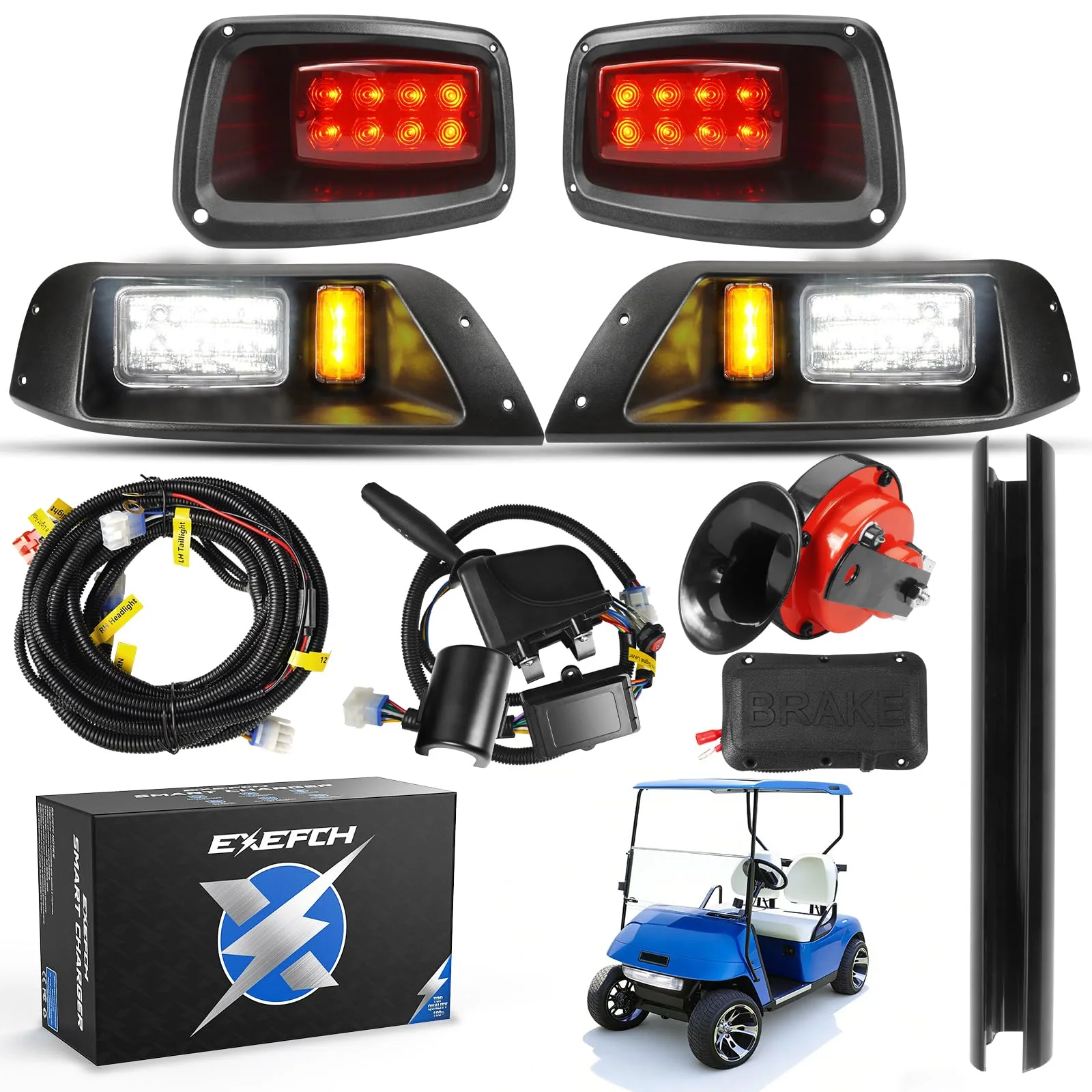 EXEFCH LED Light Kit for E-Z-GO TXT 1996-2013