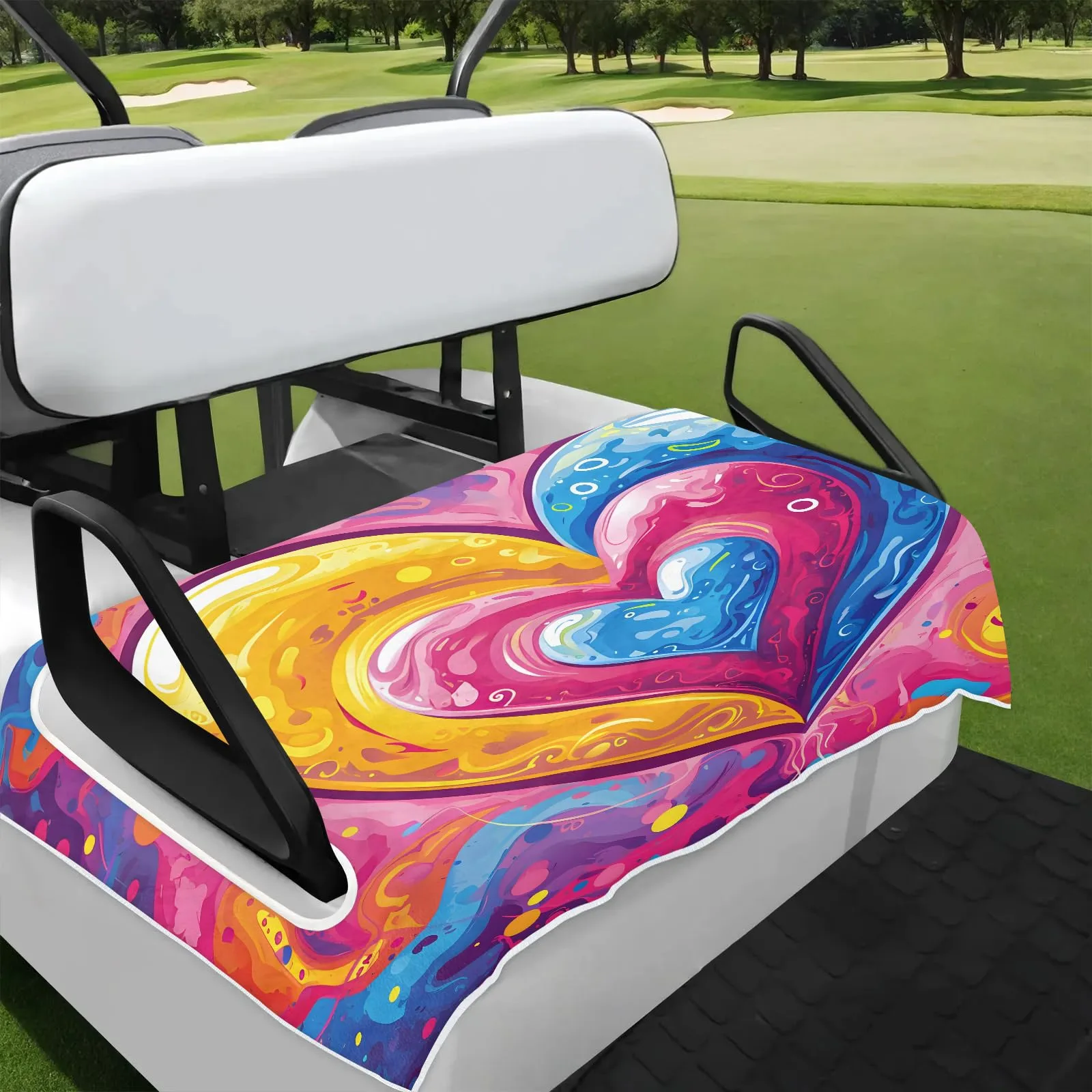 Tiveruda Golf Cart Seat Cover for Double Seats 51 x 31 in