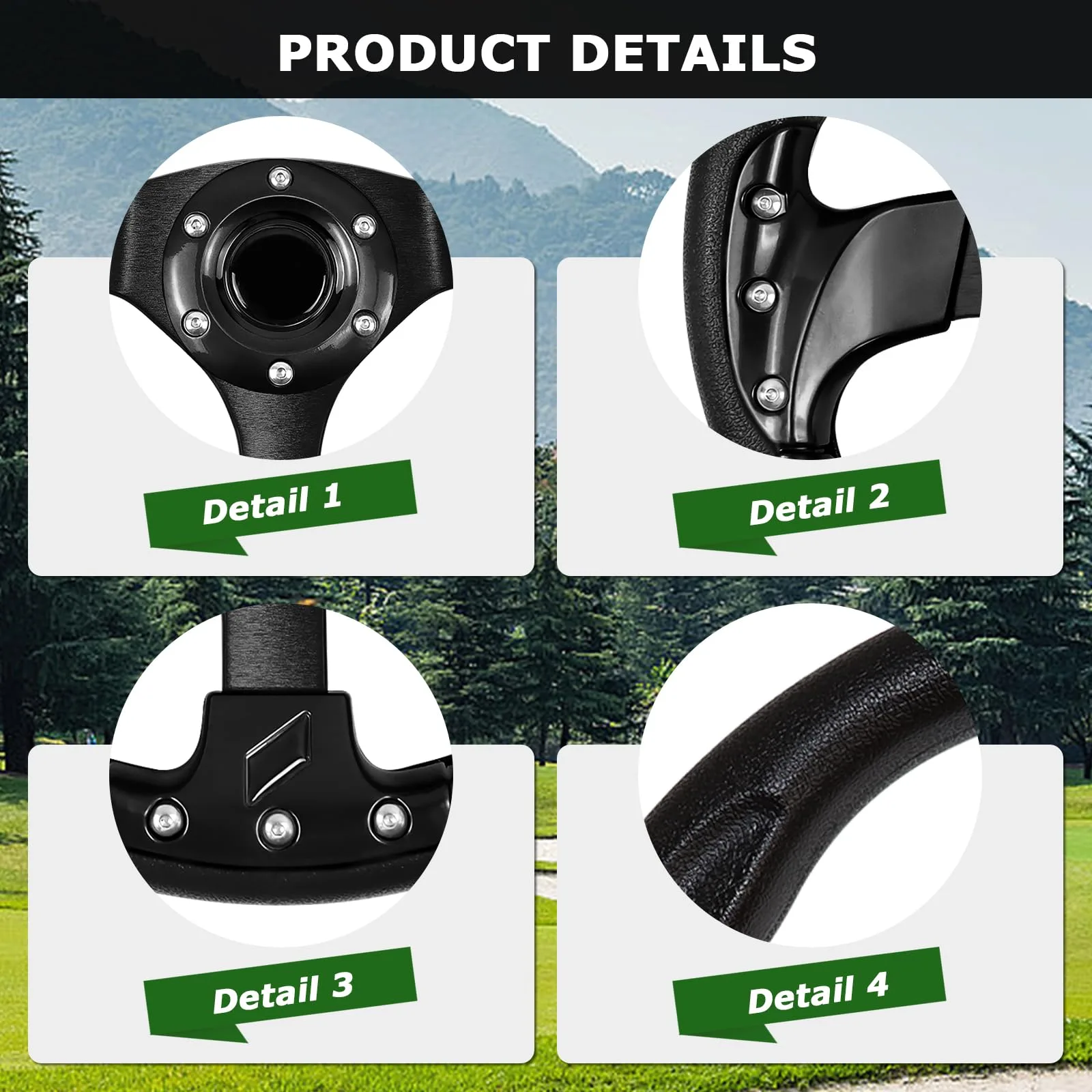 VOONKE Universal Golf Cart Steering Wheel image 3