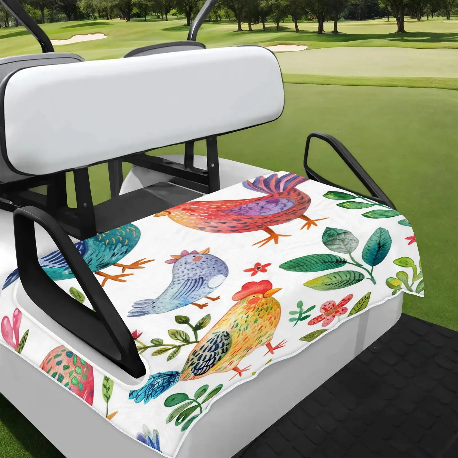 Tiveruda Golf Cart Seat Cover for Double Seats