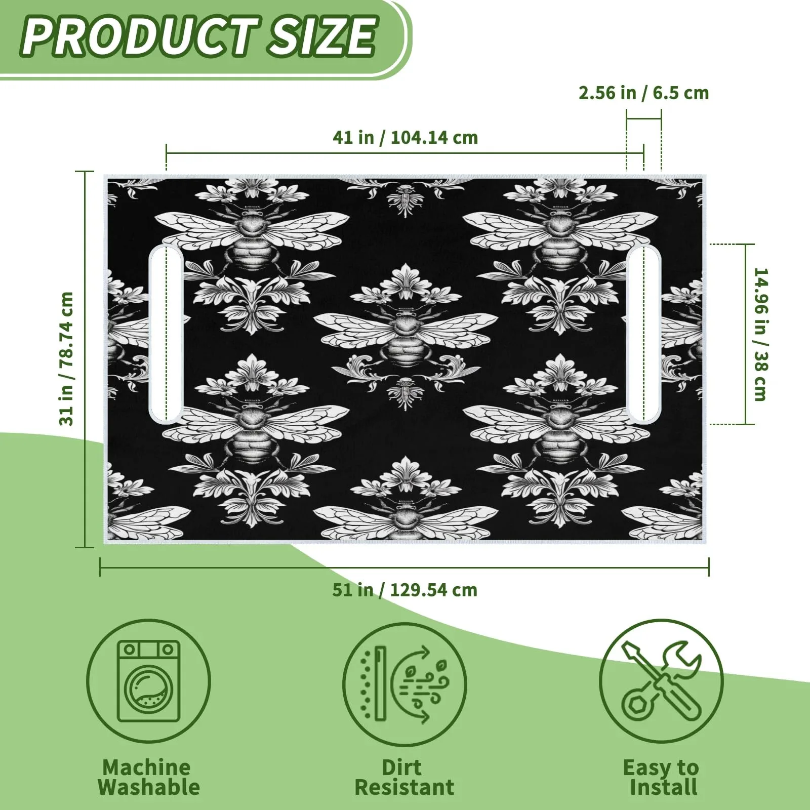 Tiveruda Golf Cart Seat Cover for Double Seats, 51 x 31 in image 2