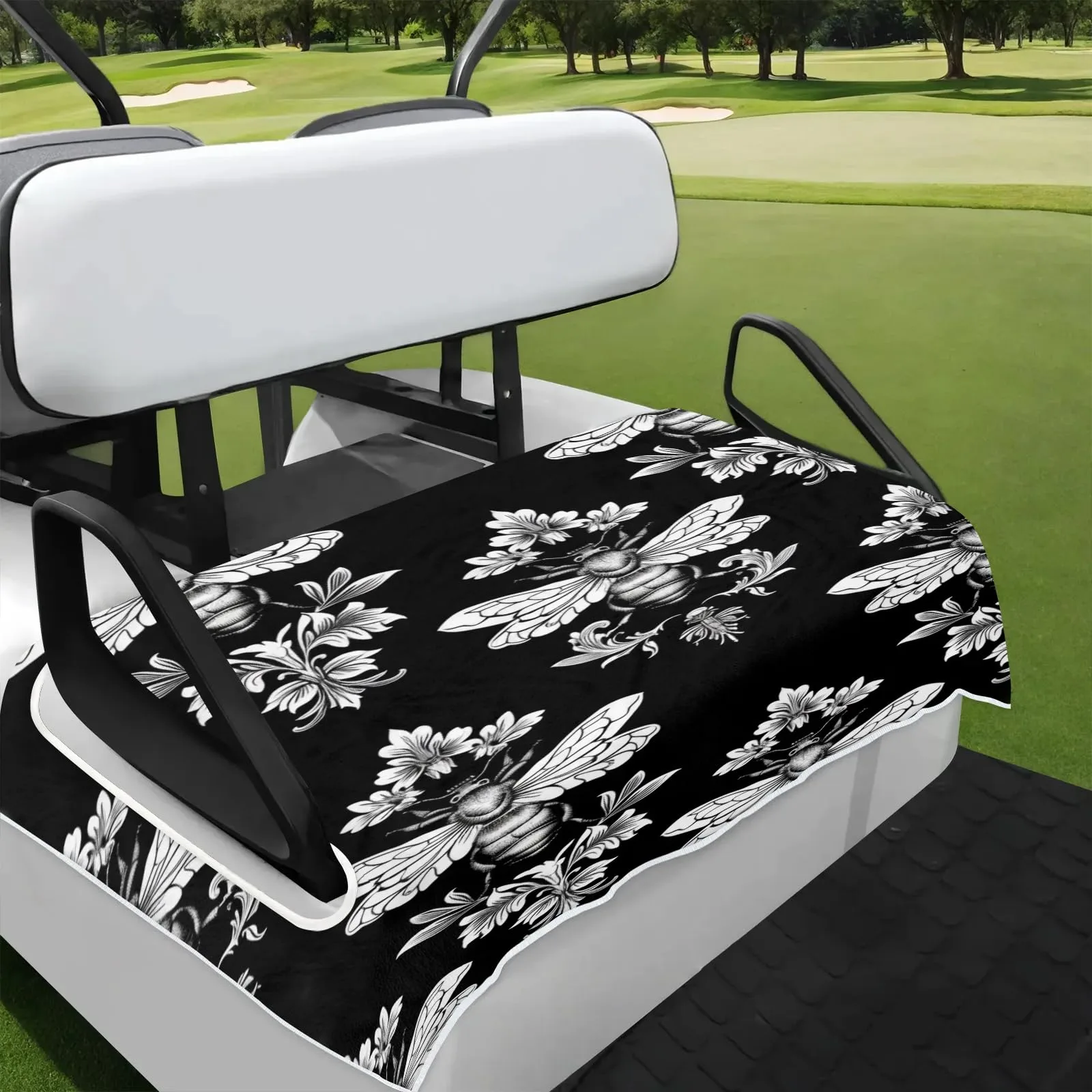 Tiveruda Golf Cart Seat Cover for Double Seats, 51 x 31 in
