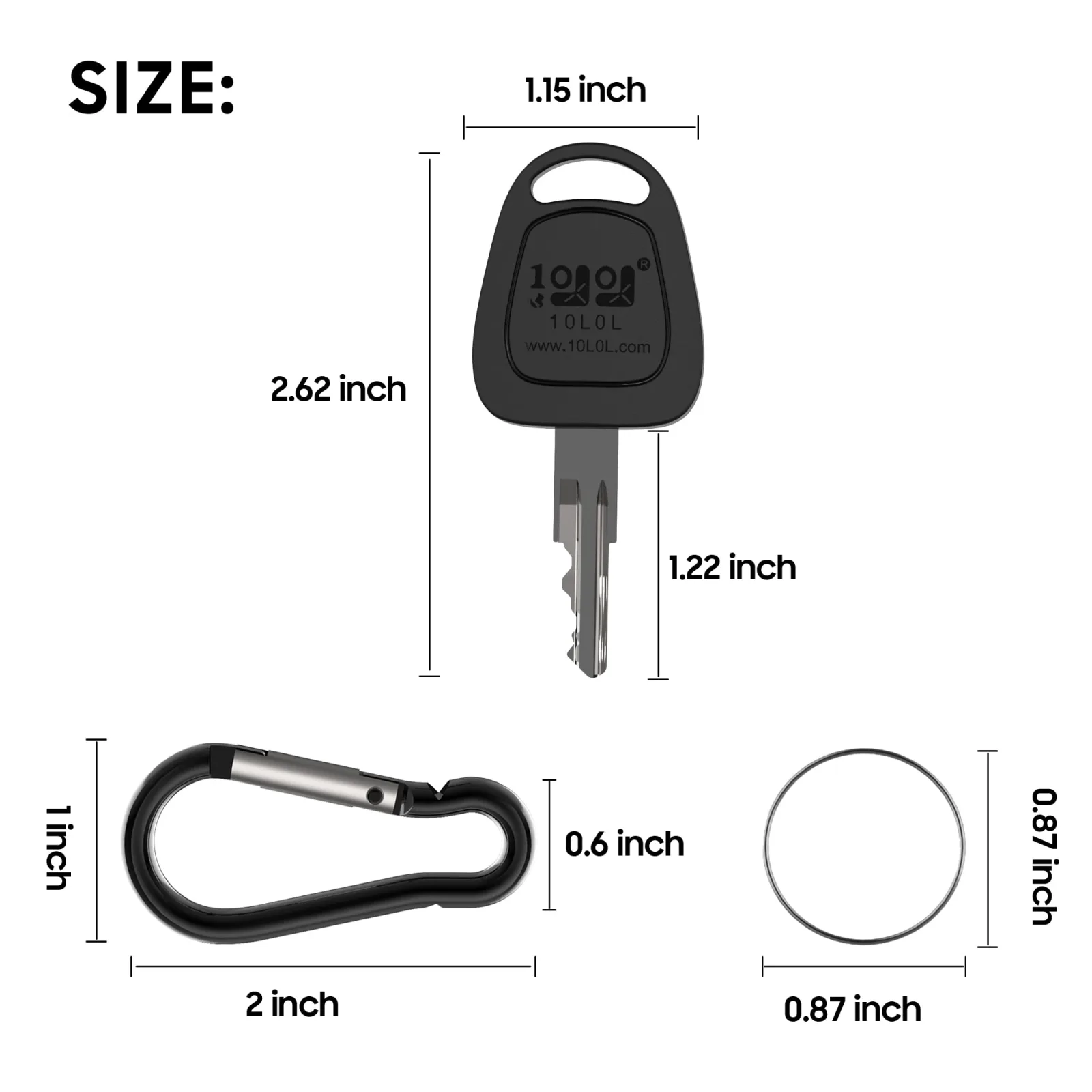 10L0L E-Z-GO Golf Cart Ignition Keys 4-Pack image 4