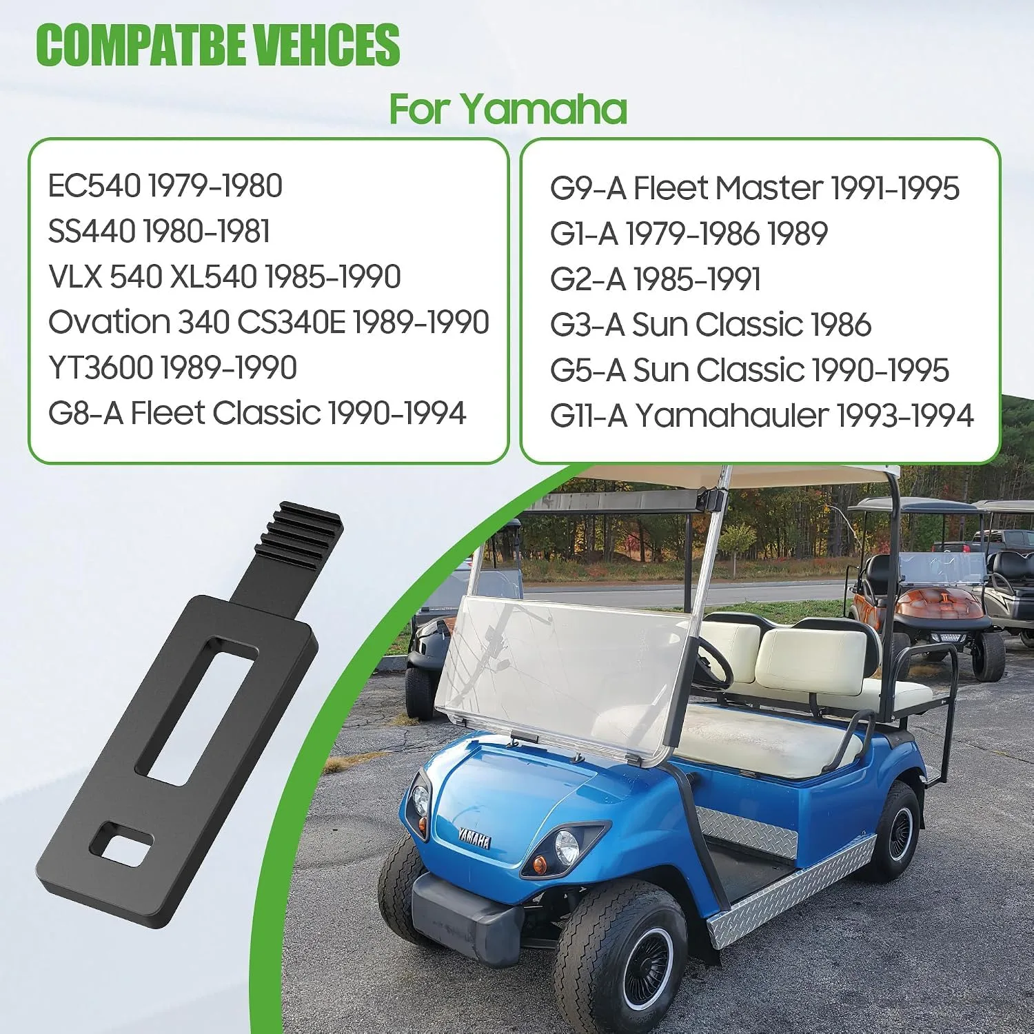 10L0L Air Cleaner Hooks for Yamaha G1-G11 Golf Carts image 3