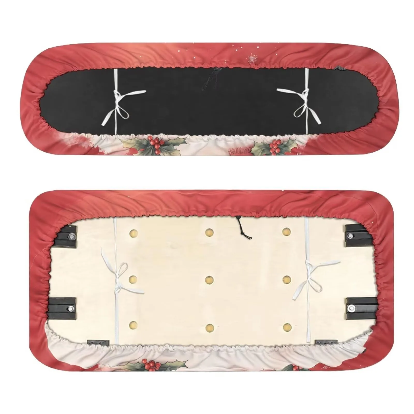 Quidrwyo Snowman Berry Golf Cart Seat Cover Set image 2