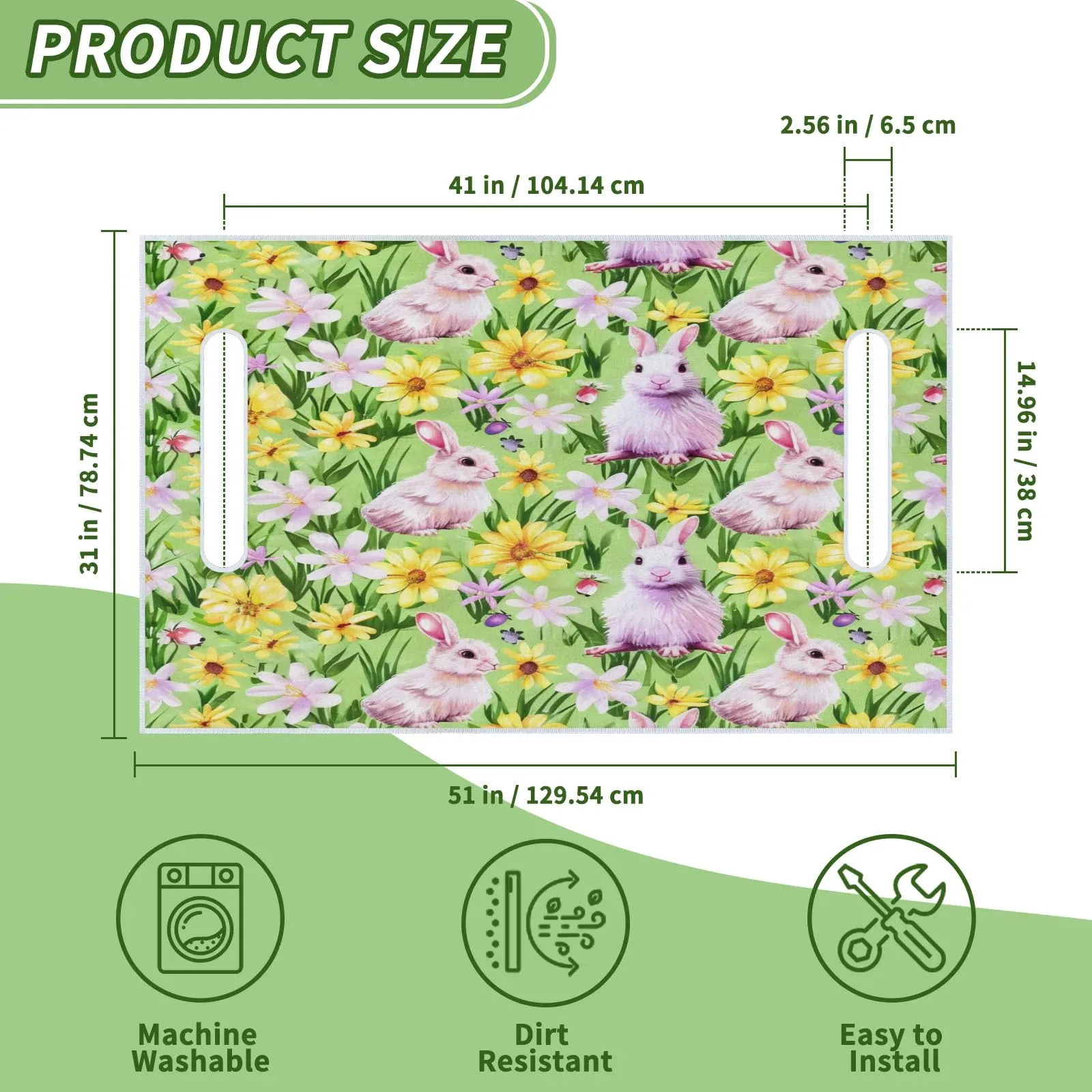 Tiveruda Golf Cart Seat Cover for Double Seats, 51 x 31 in image 2