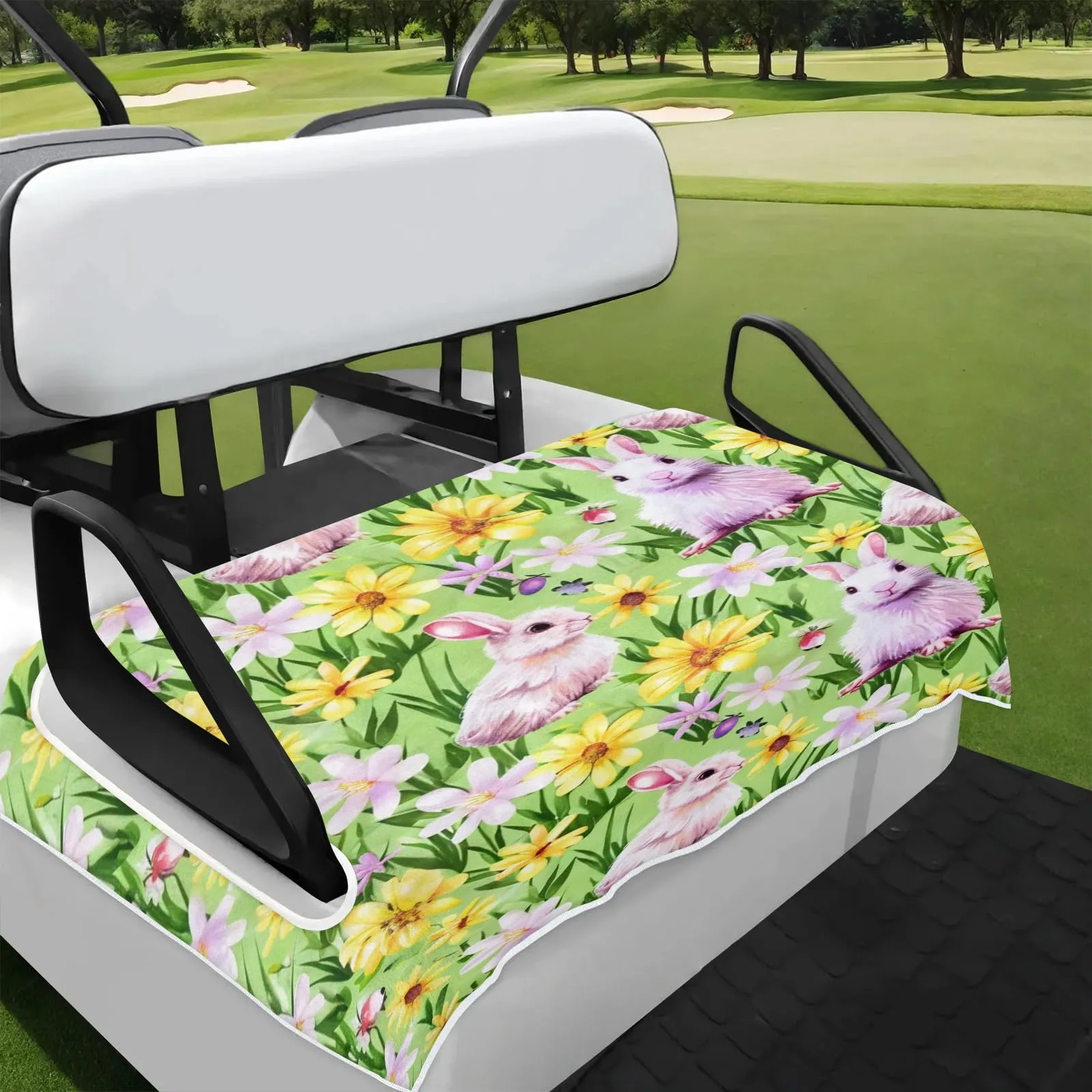 Tiveruda Golf Cart Seat Cover for Double Seats, 51 x 31 in