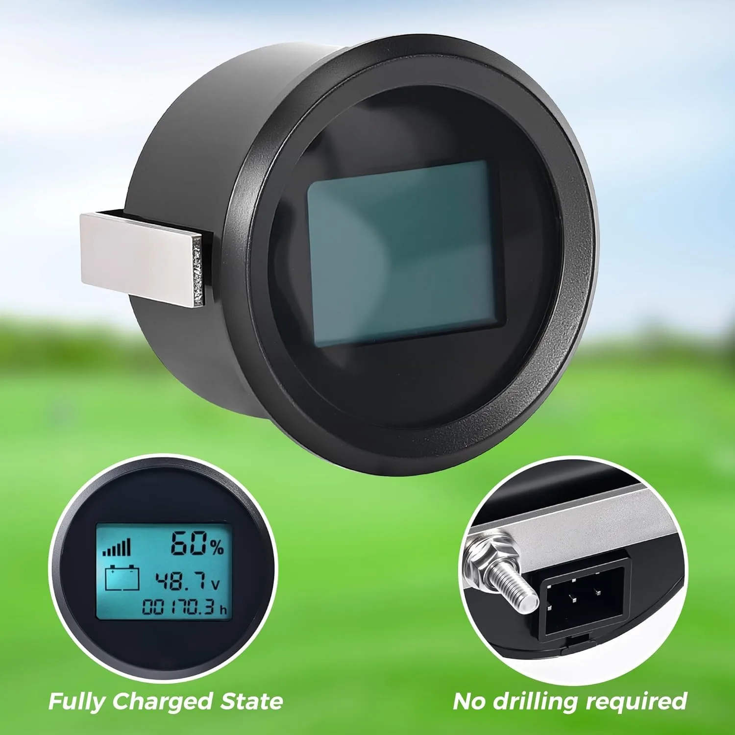 10L0L Battery Meter for E-Z-GO RXV 48V image 3