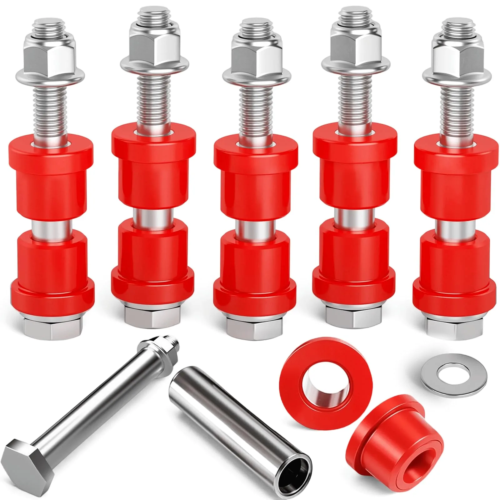 LEAPGOMAX Rear Leaf Spring Bushing Kit for E-Z-GO and Club Car