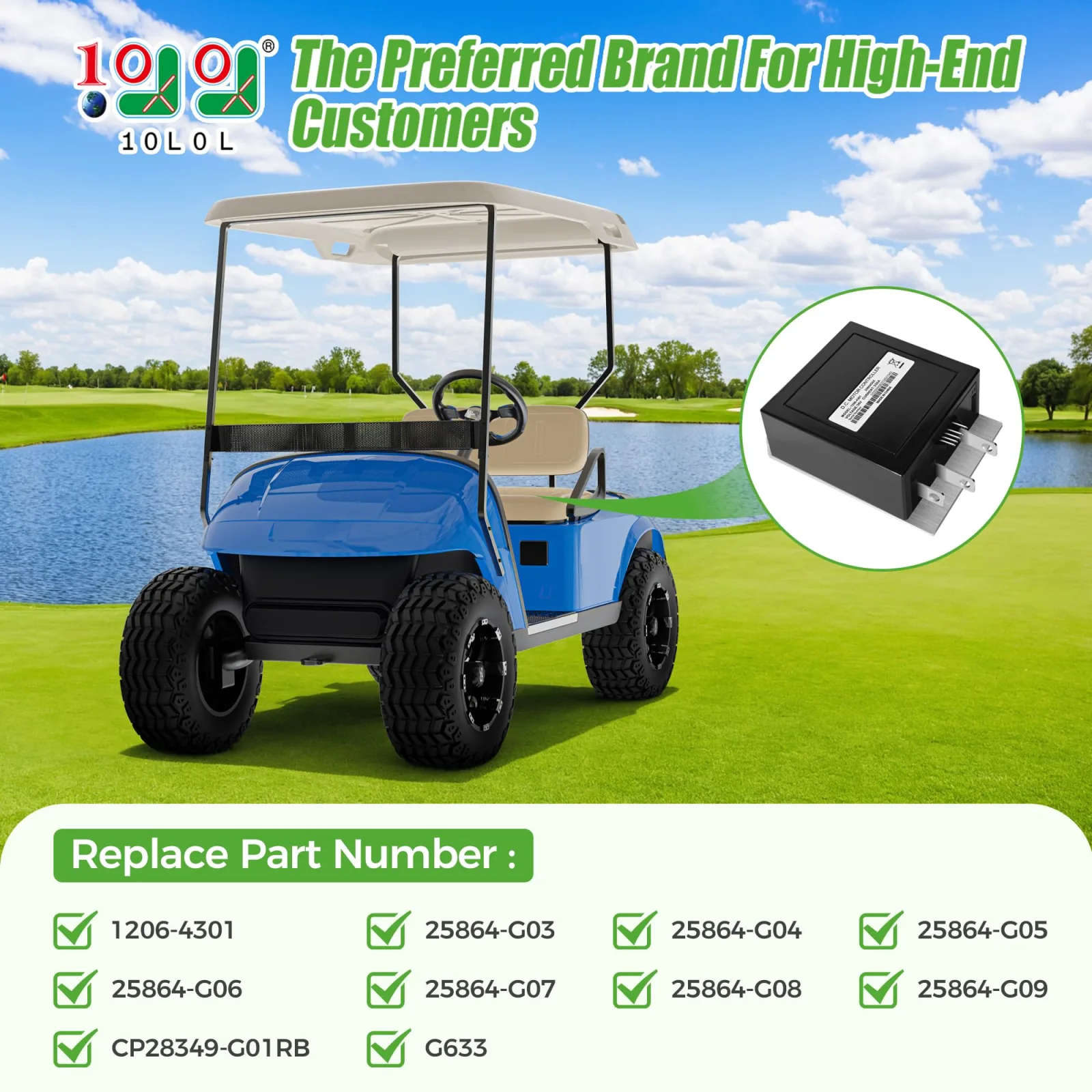 10L0L 36V 350A Speed Controller for E-Z-GO TXT Medalist image 2