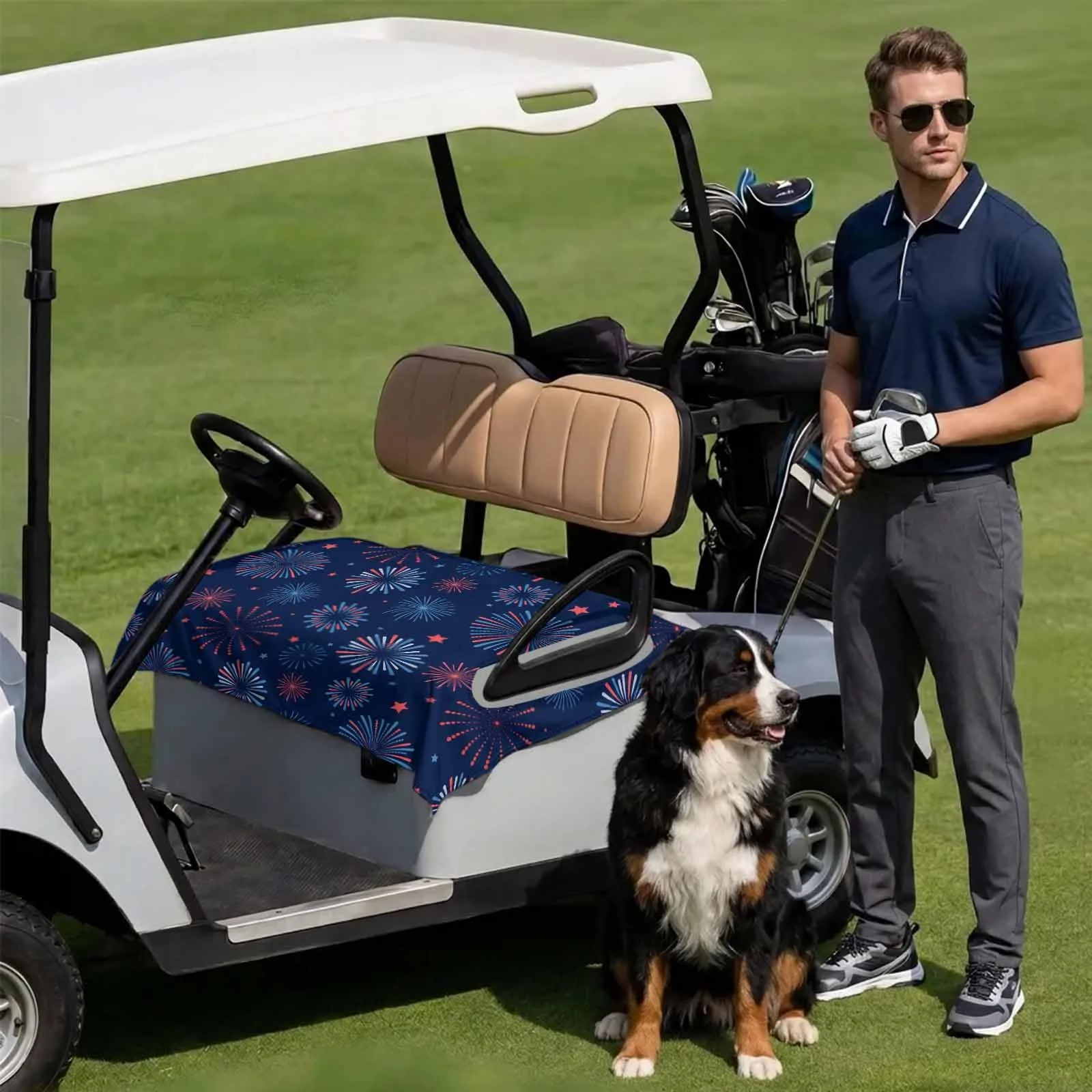 DecorLovee Golf Cart Seat Cover 51 x 31 Inch image 3