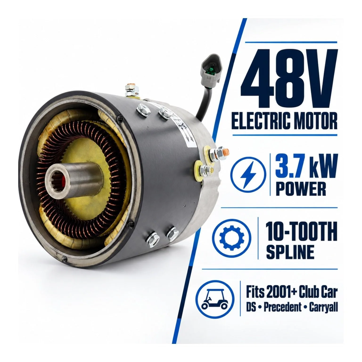 C&Z 48V 3.7 kW Electric Drive Motor — MPN 103572501 image 3