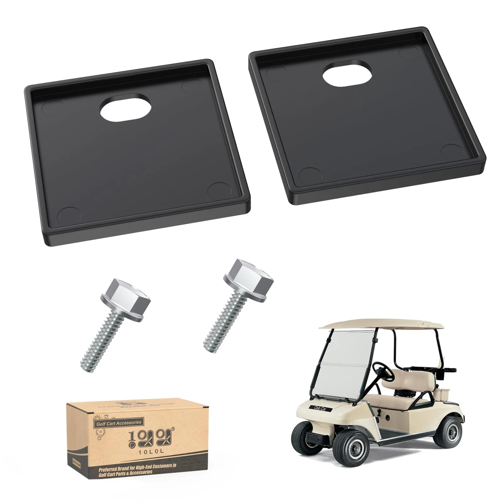 10L0L Windshield Mounting Pads for Club Car DS 2000+