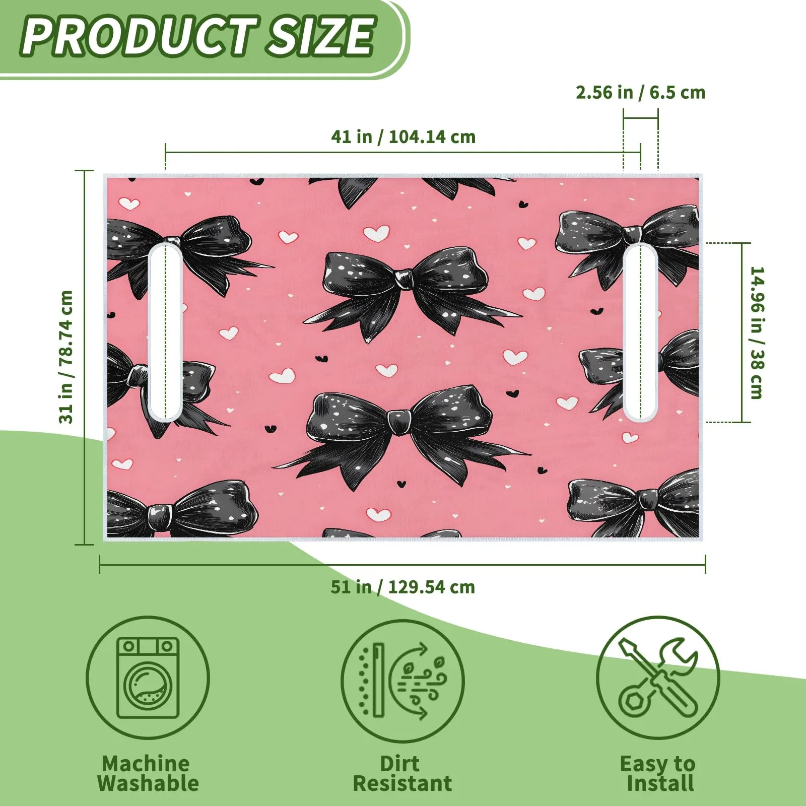 Tiveruda Golf Cart Seat Cover for Double Seats, 51 x 31 in image 2