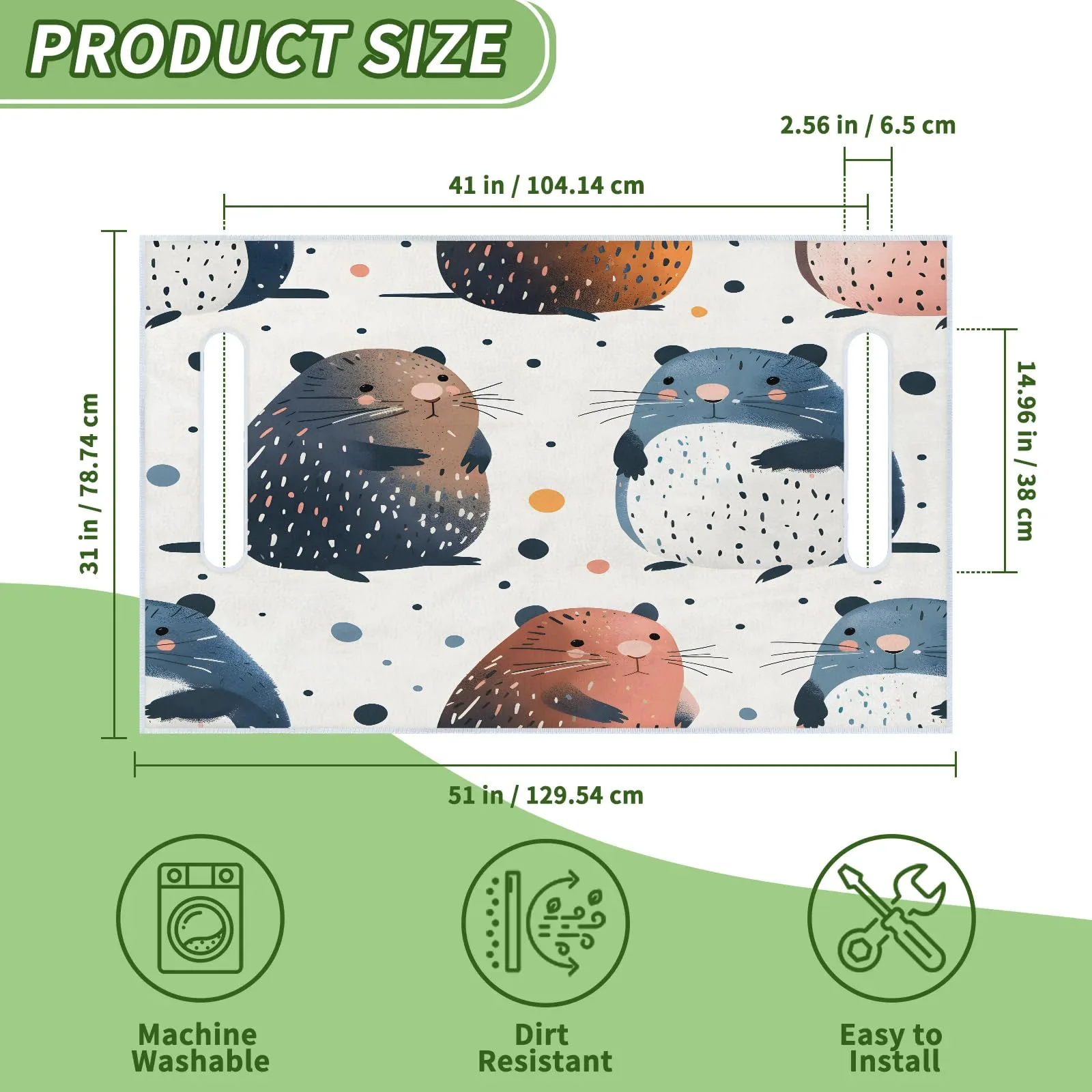 Tiveruda Golf Cart Seat Cover for Double Seats image 2