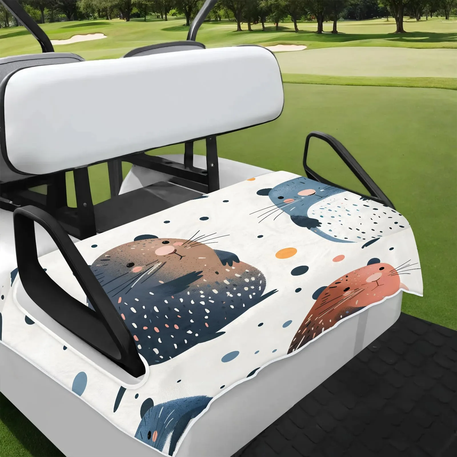 Tiveruda Golf Cart Seat Cover for Double Seats