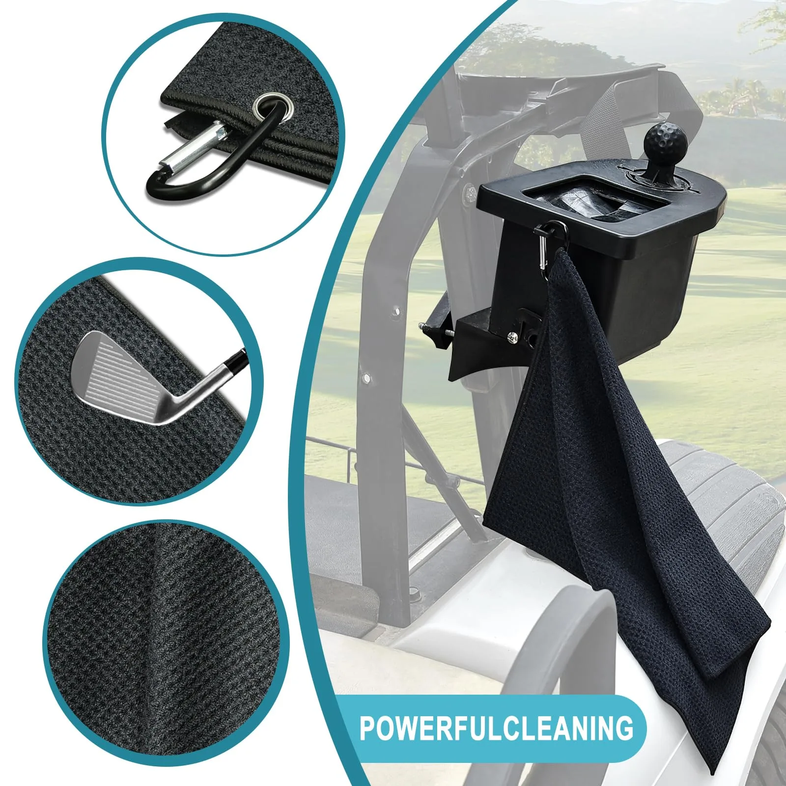 Orle Oko Golf Cart Ball Washer and Club Cleaner Kit image 3