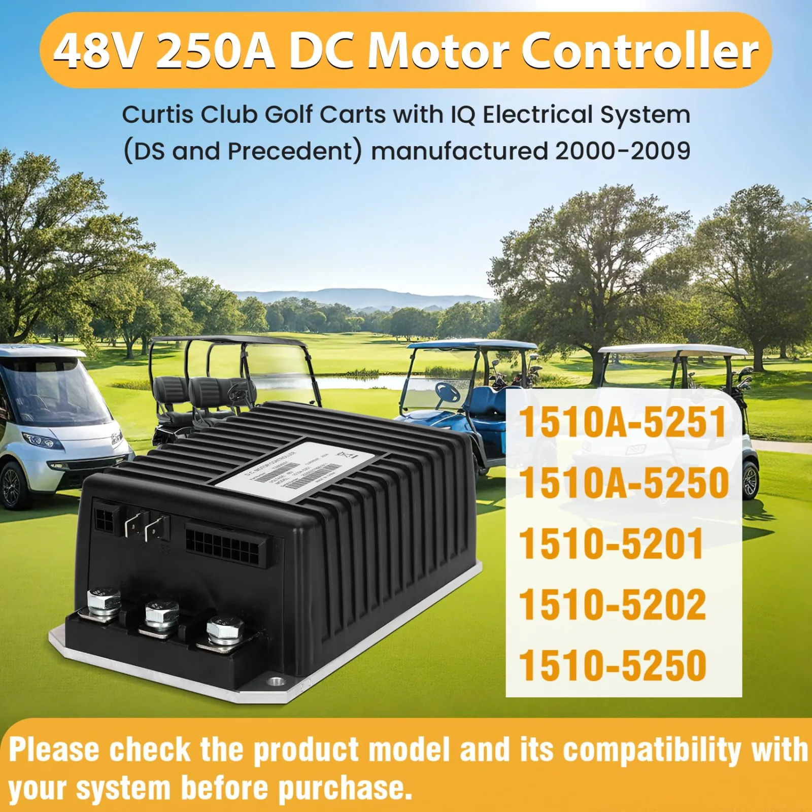 JOYTRADE 250A 48V Club Car Golf Cart Controller image 2