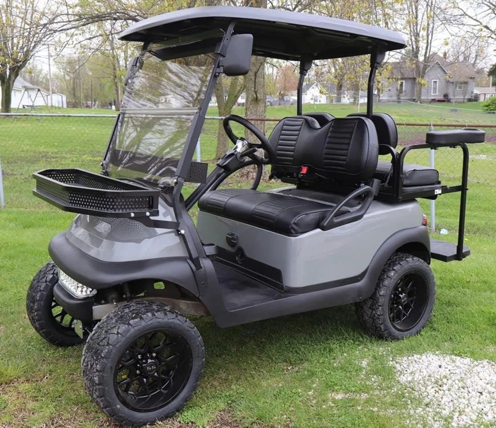 Club Car Precedent Tempo Front Seat Cover Set Black image 3