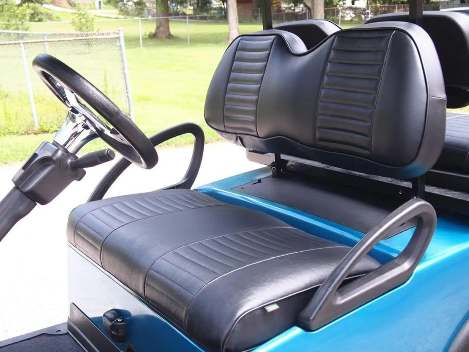 Club Car Precedent Tempo Front Seat Cover Set Black