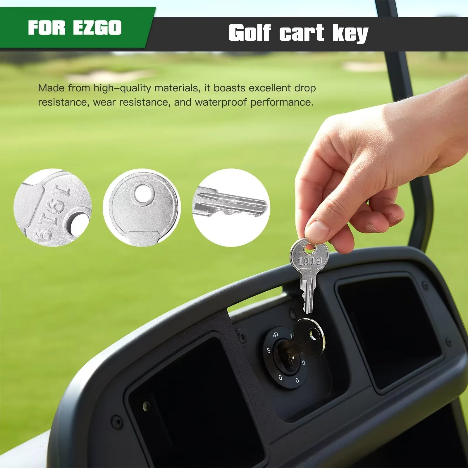 Smaeti Ignition Keys for E-Z-GO Series Golf Carts image 4