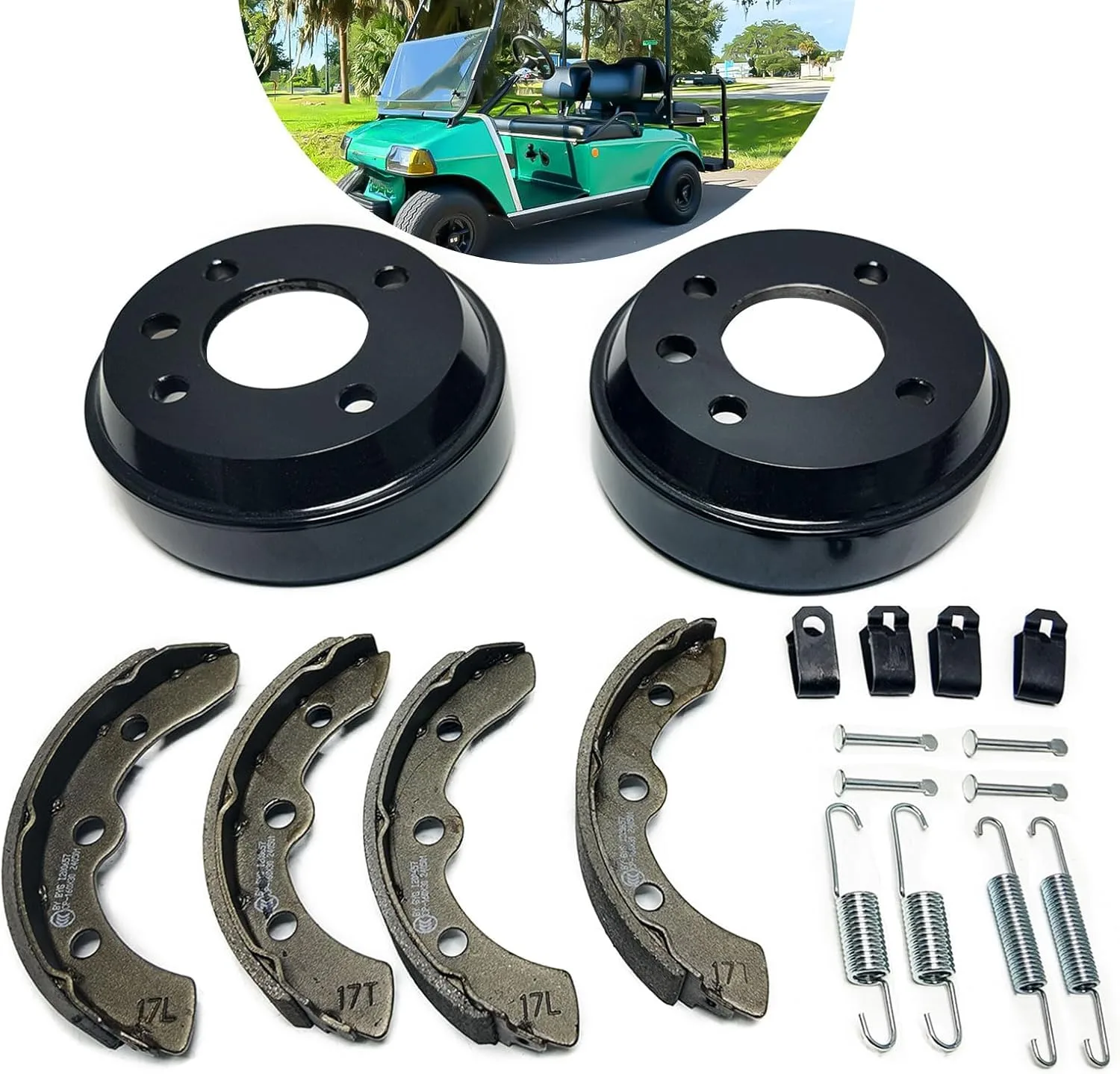 LOSTAR Rear Brake Kit for Club Car DS Villager 1981-1994