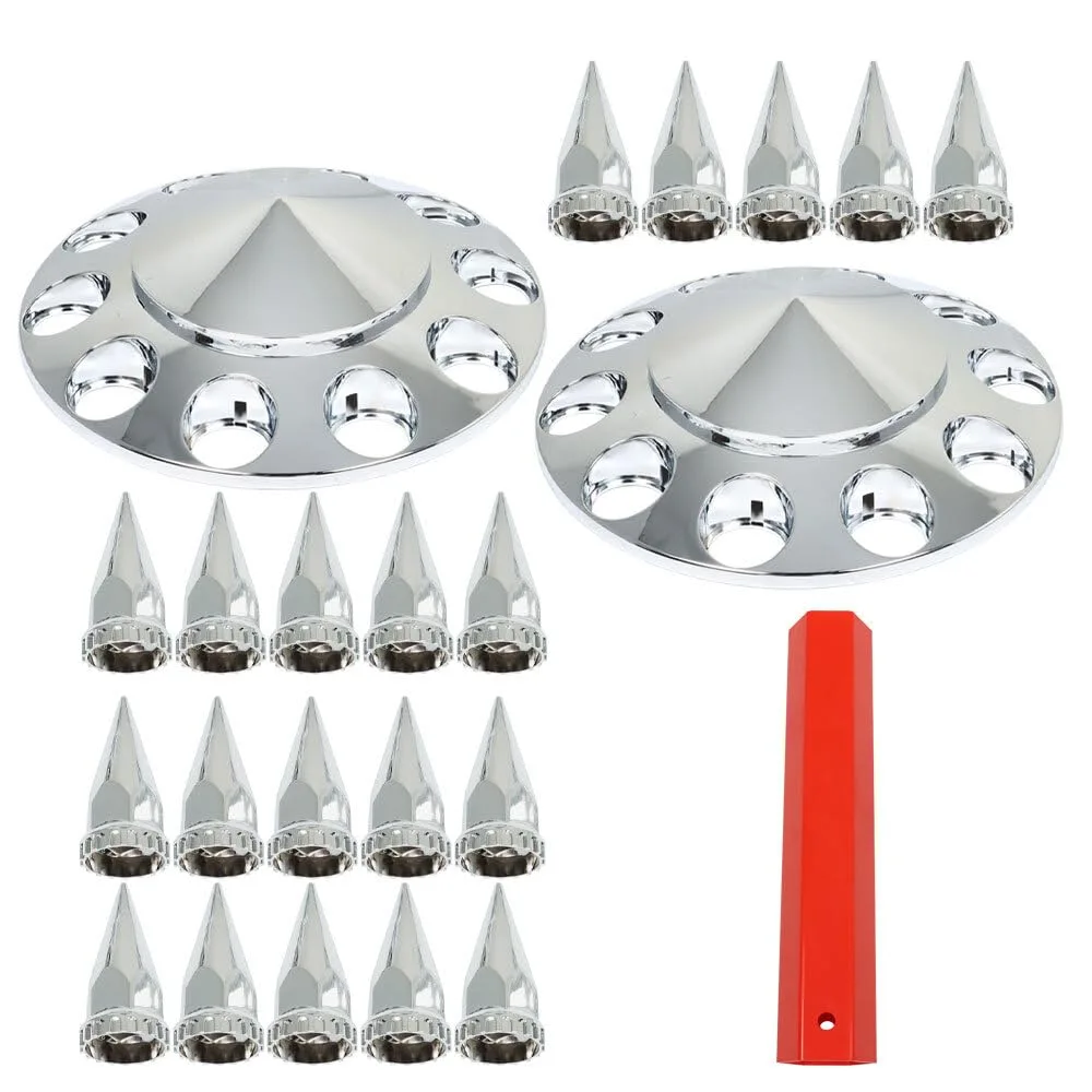 Generic 33mm Chrome Spiked Nut Covers GS2878908FE