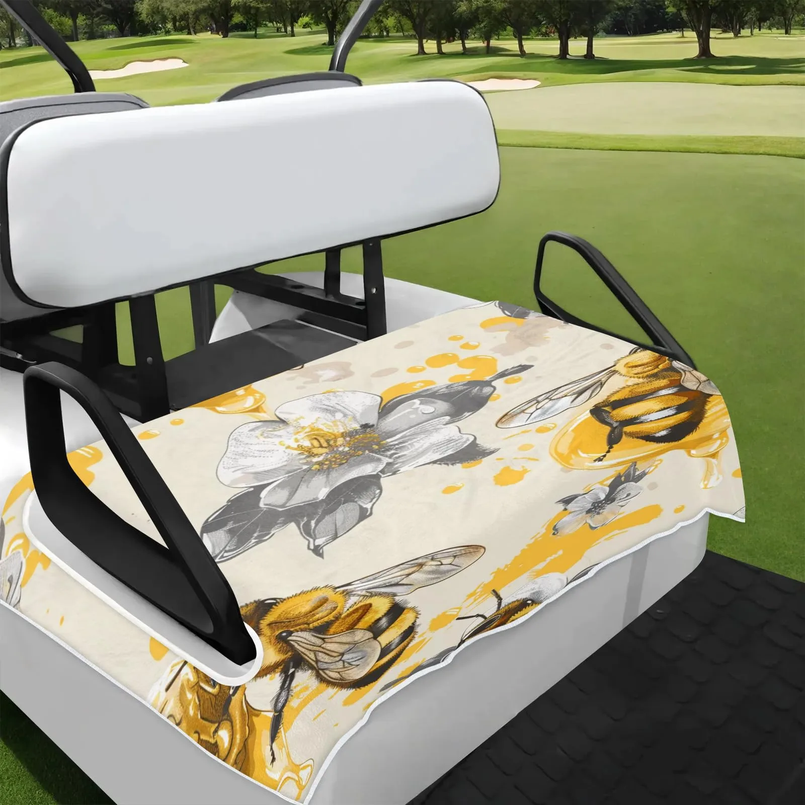 Tiveruda Golf Cart Seat Cover for Double Seats, 51 x 31 in