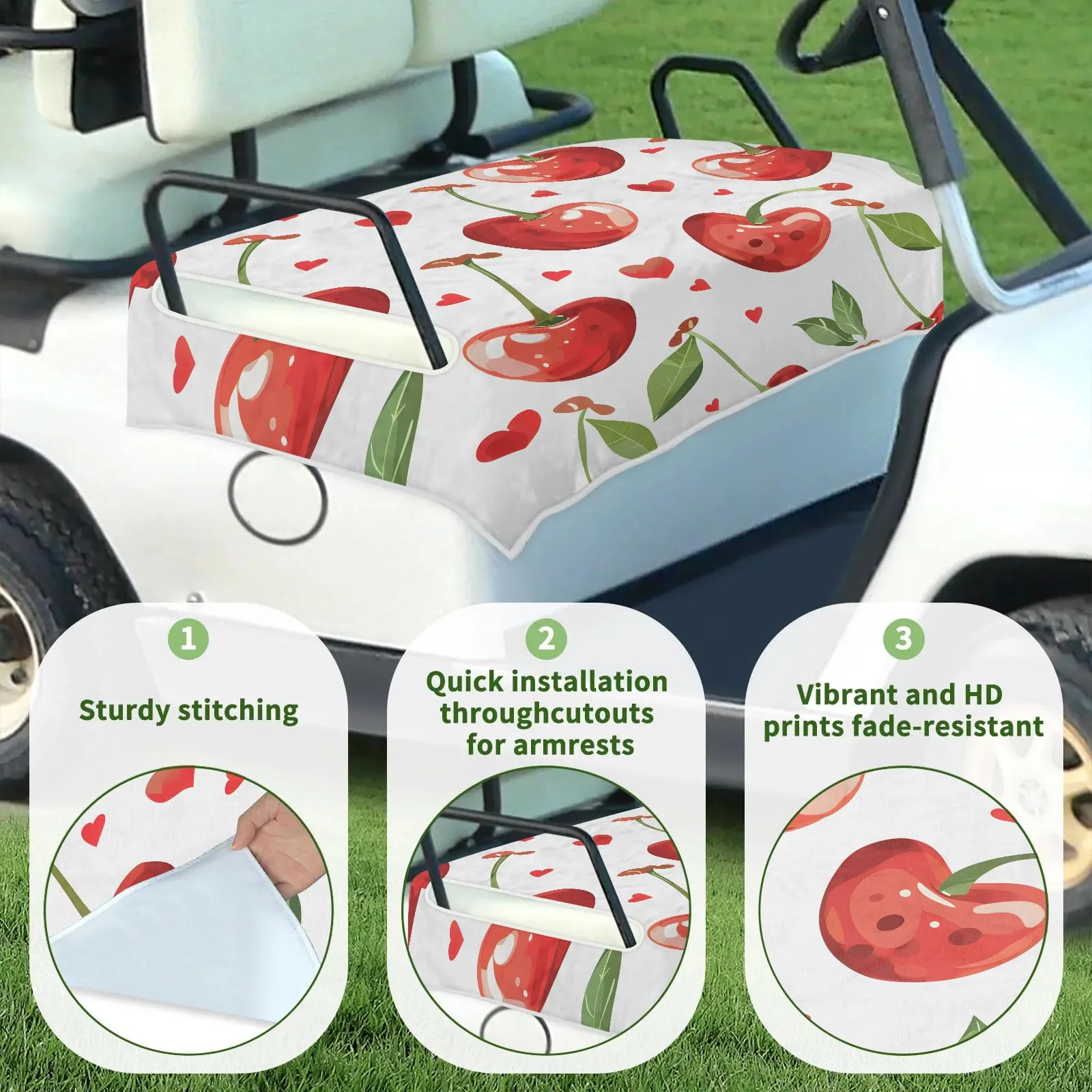 Tiveruda Golf Cart Seat Cover Blanket, 51 x 31 in image 3