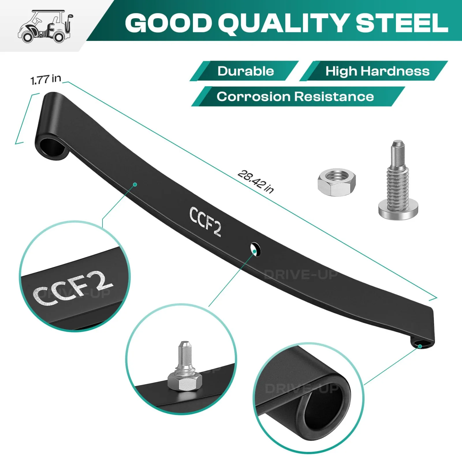 DRIVE UP Front Leaf Spring for Club Car DS & Precedent image 2