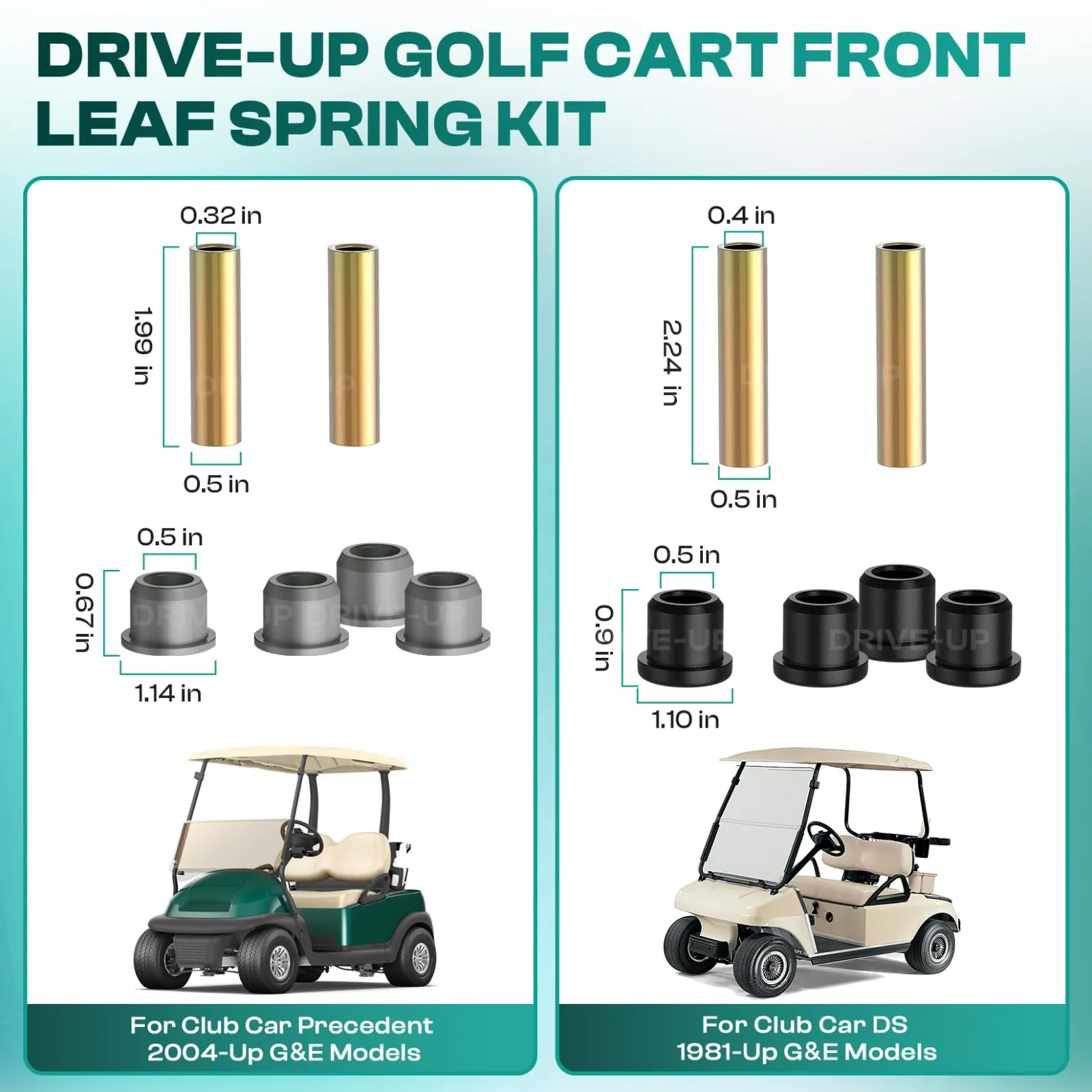 DRIVE UP Front Leaf Spring for Club Car DS & Precedent image 3