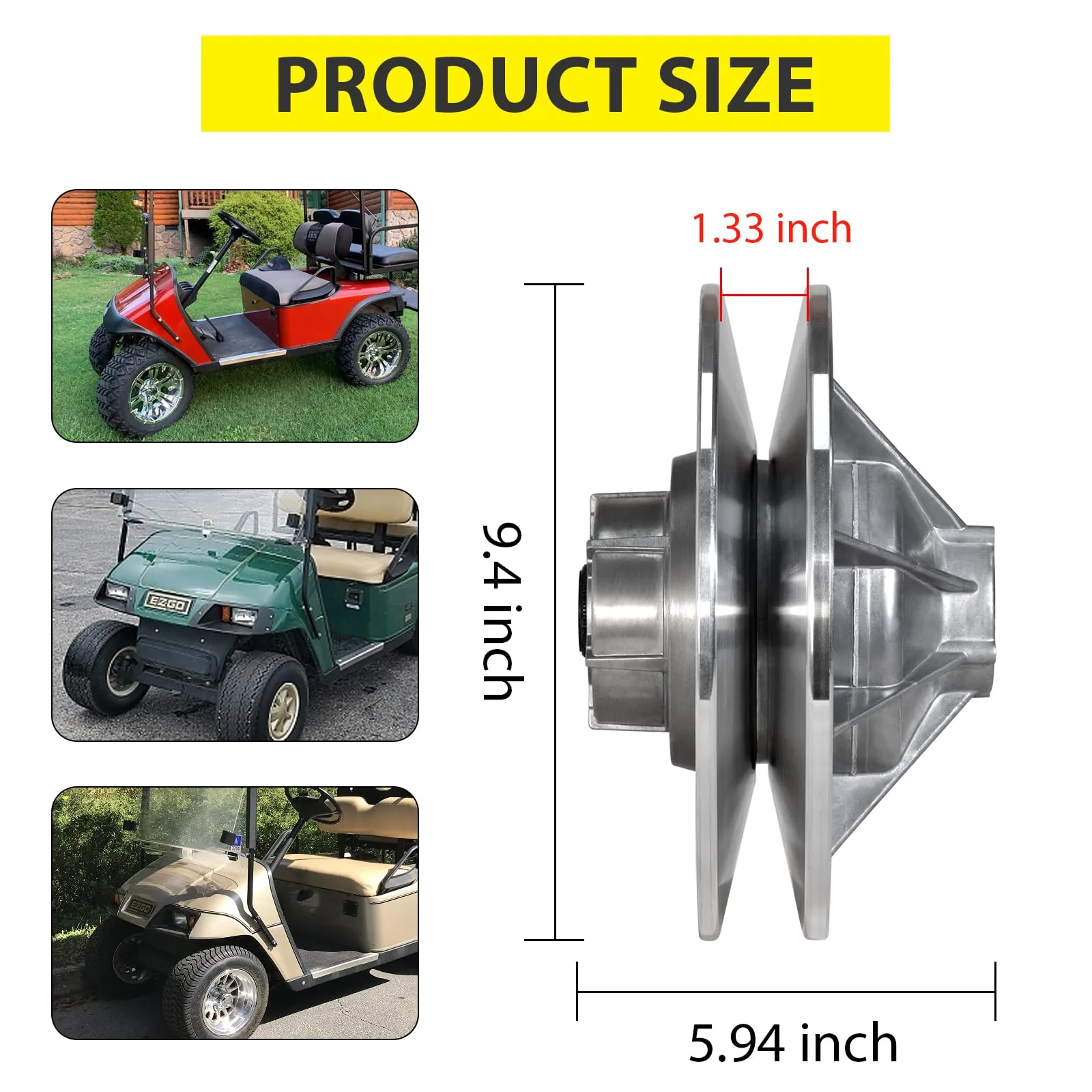 Orle Oko Secondary Driven Clutch for EZ-GO Gas Golf Carts image 4