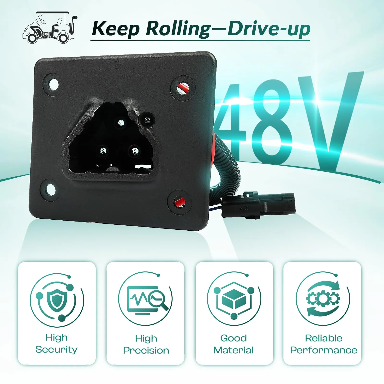 DRIVE UP 48V Charger Receptacle for E-Z-GO RXV image 2