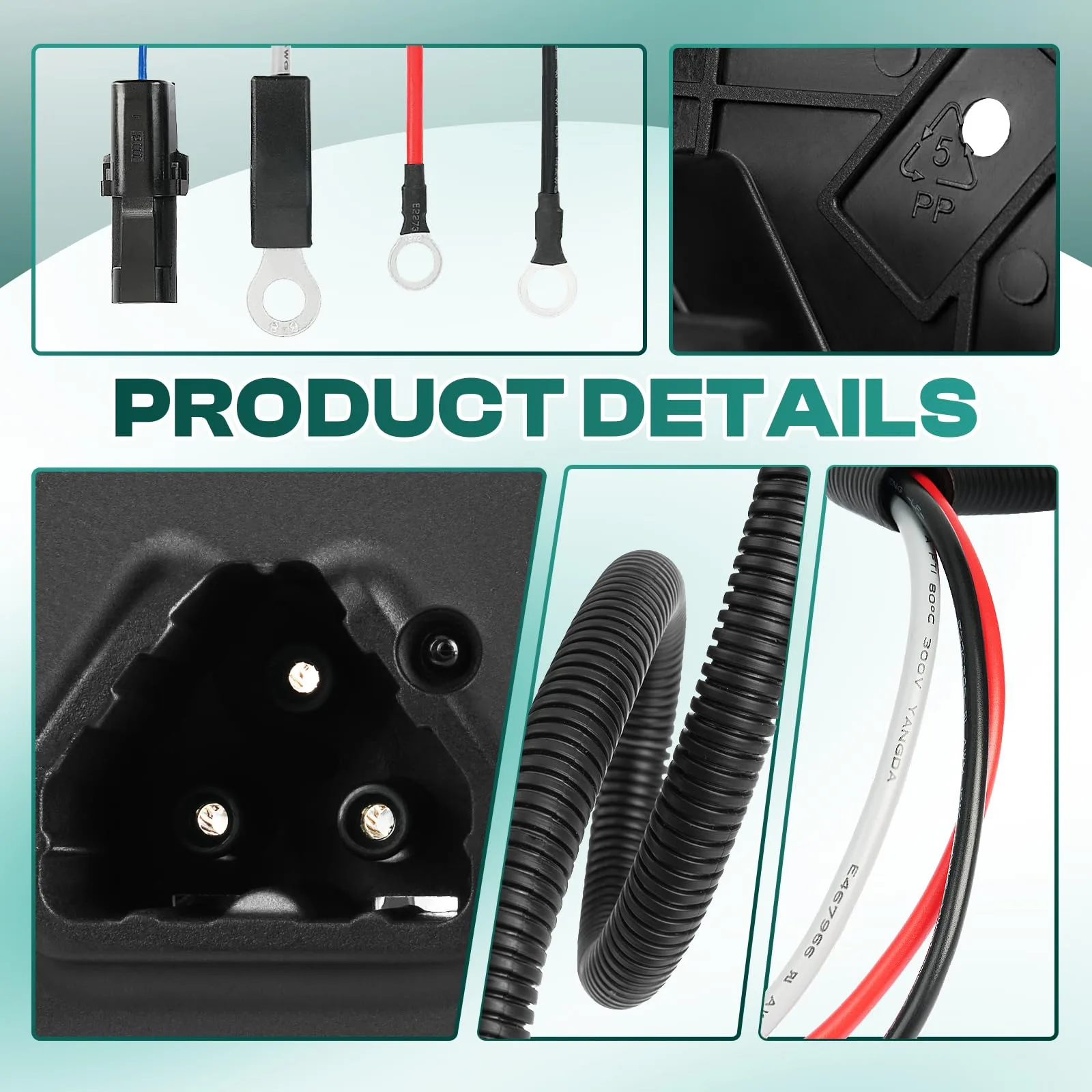 DRIVE UP 48V Charger Receptacle for E-Z-GO RXV image 3
