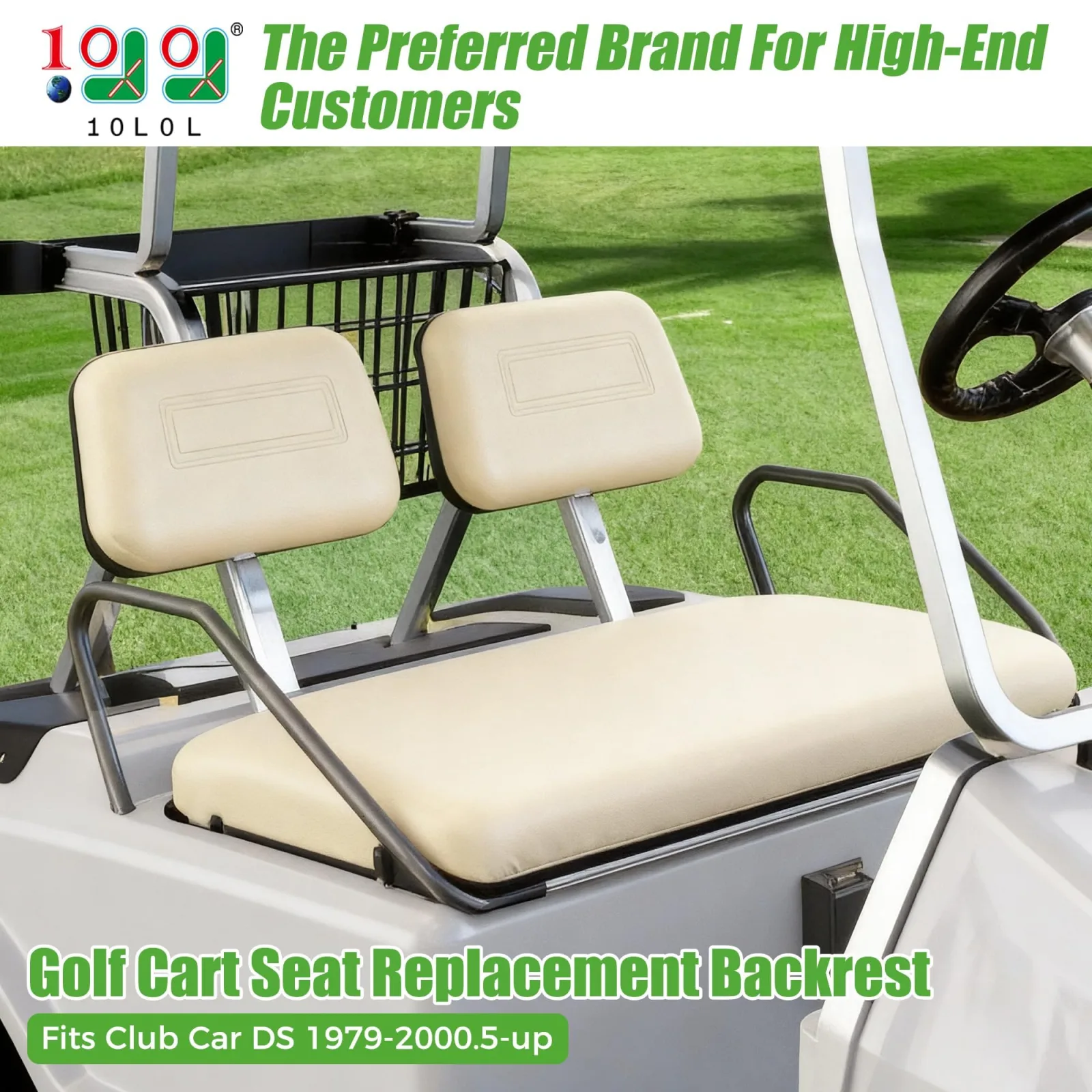 10L0L Front Seat Backrests for Club Car DS, 1979-2000.5 image 2