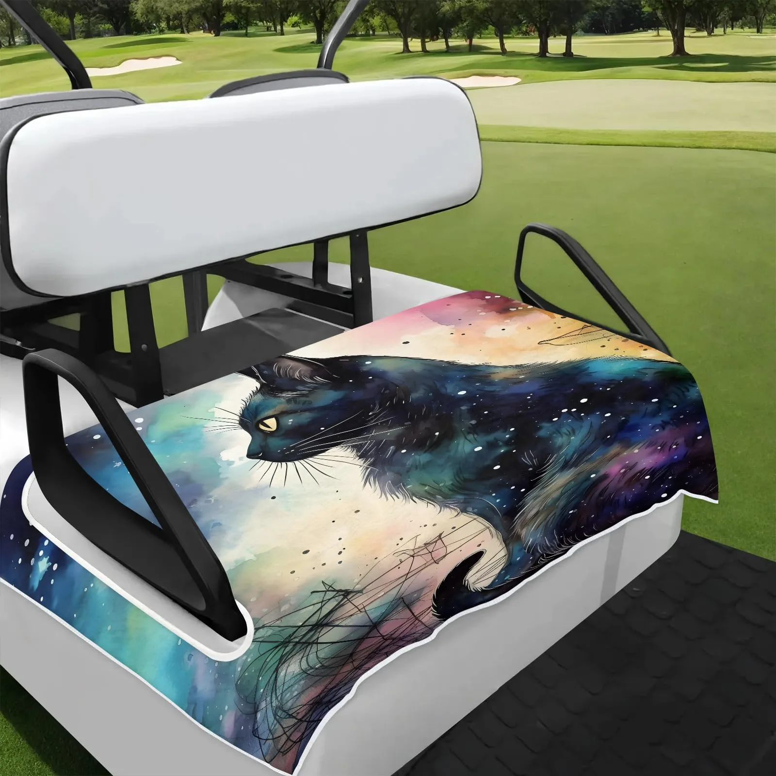 Tiveruda Golf Cart Seat Cover for Double Seats, 51 x 31 in
