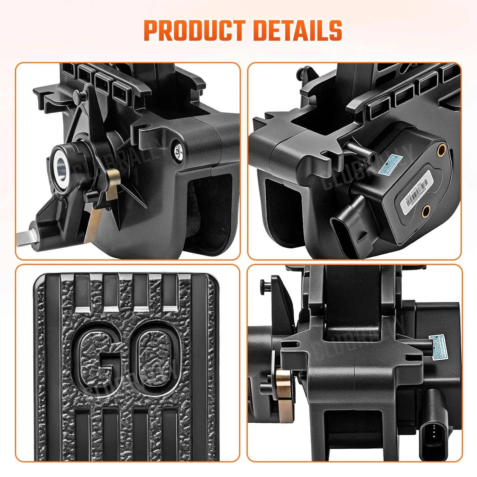 CLUBRALLY Accelerator Pedal Assembly for Club Car Gas Carts image 2
