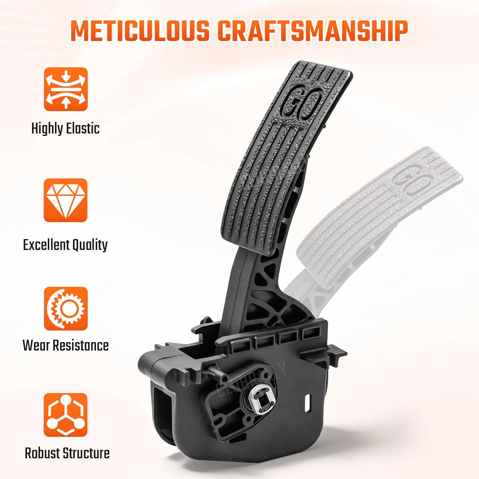 CLUBRALLY Accelerator Pedal Assembly for Club Car Gas Carts image 3
