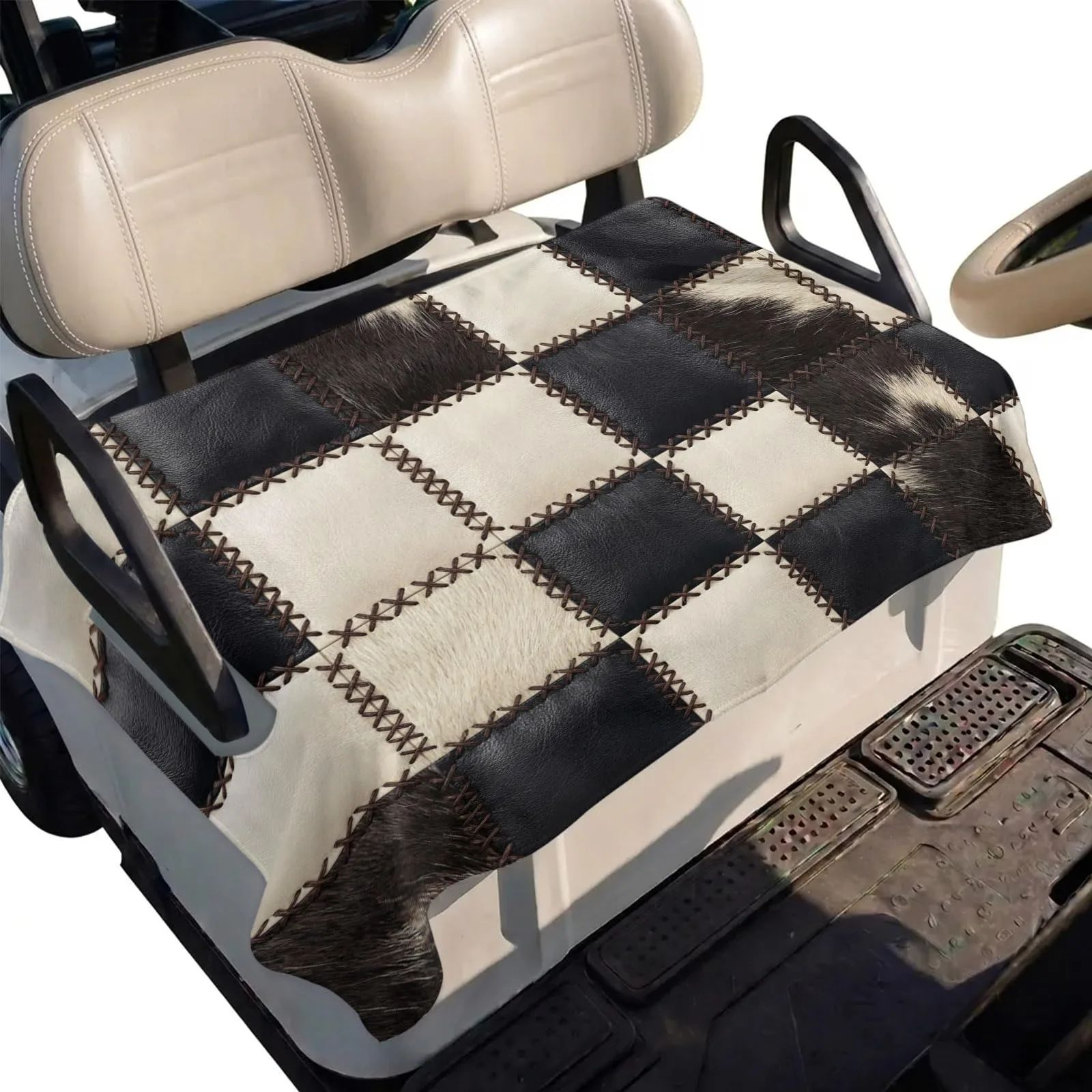 LooPoP Black Microfiber Golf Cart Seat Cover 51 x 31 in