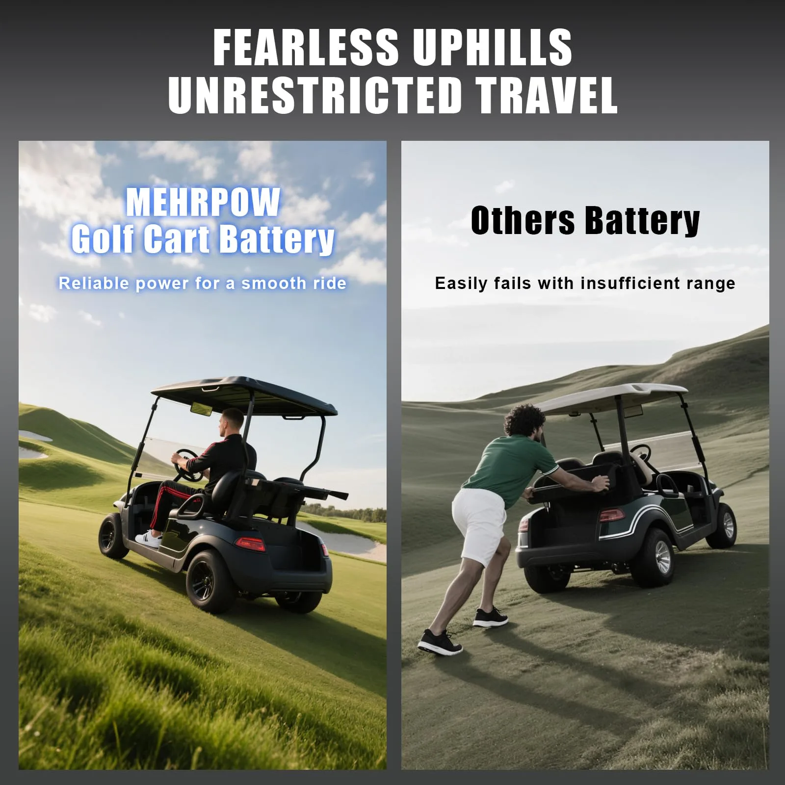 Mehrpow 36V 150Ah LiFePO4 Golf Cart Battery with Charger image 2