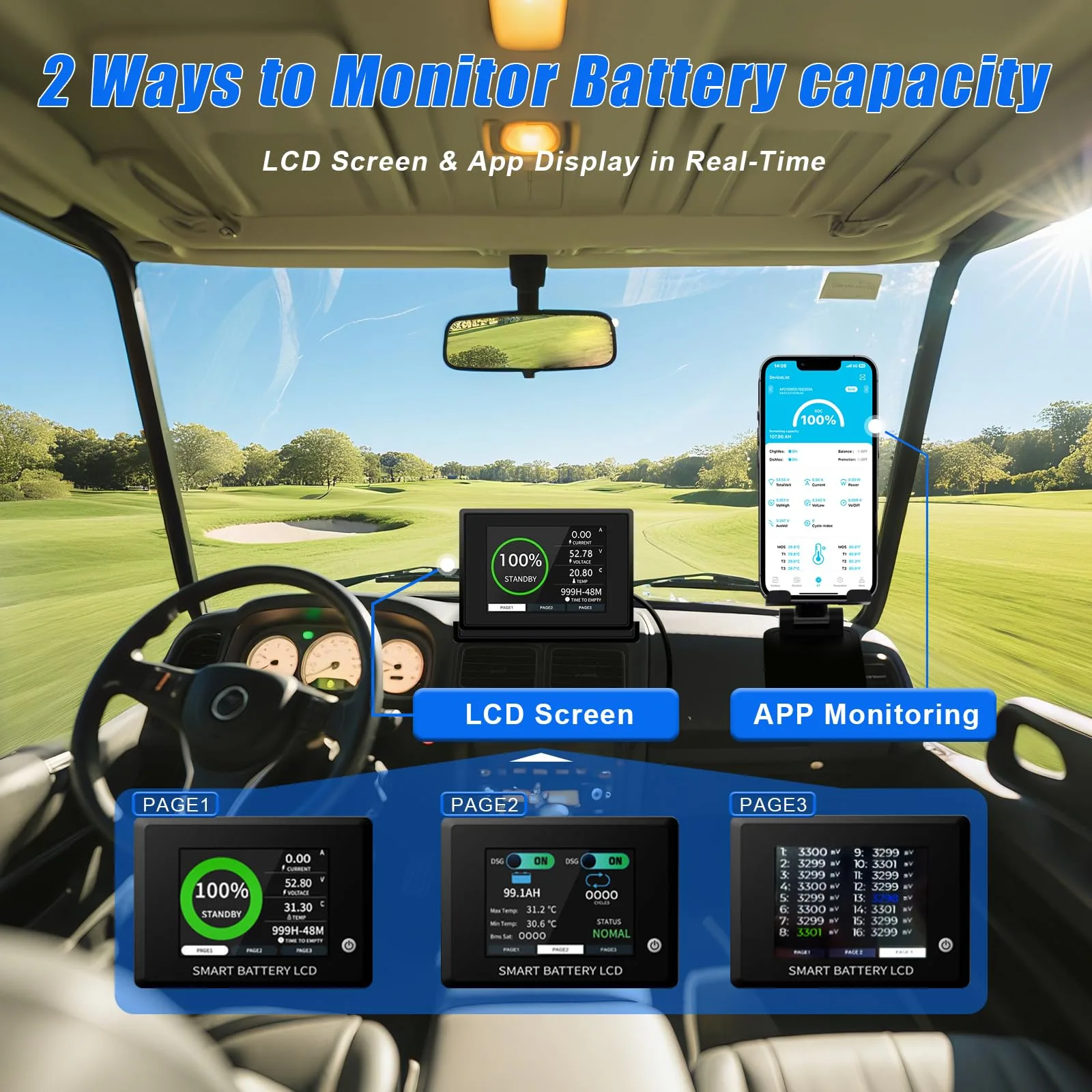 Mehrpow 36V 150Ah LiFePO4 Golf Cart Battery with Charger image 4
