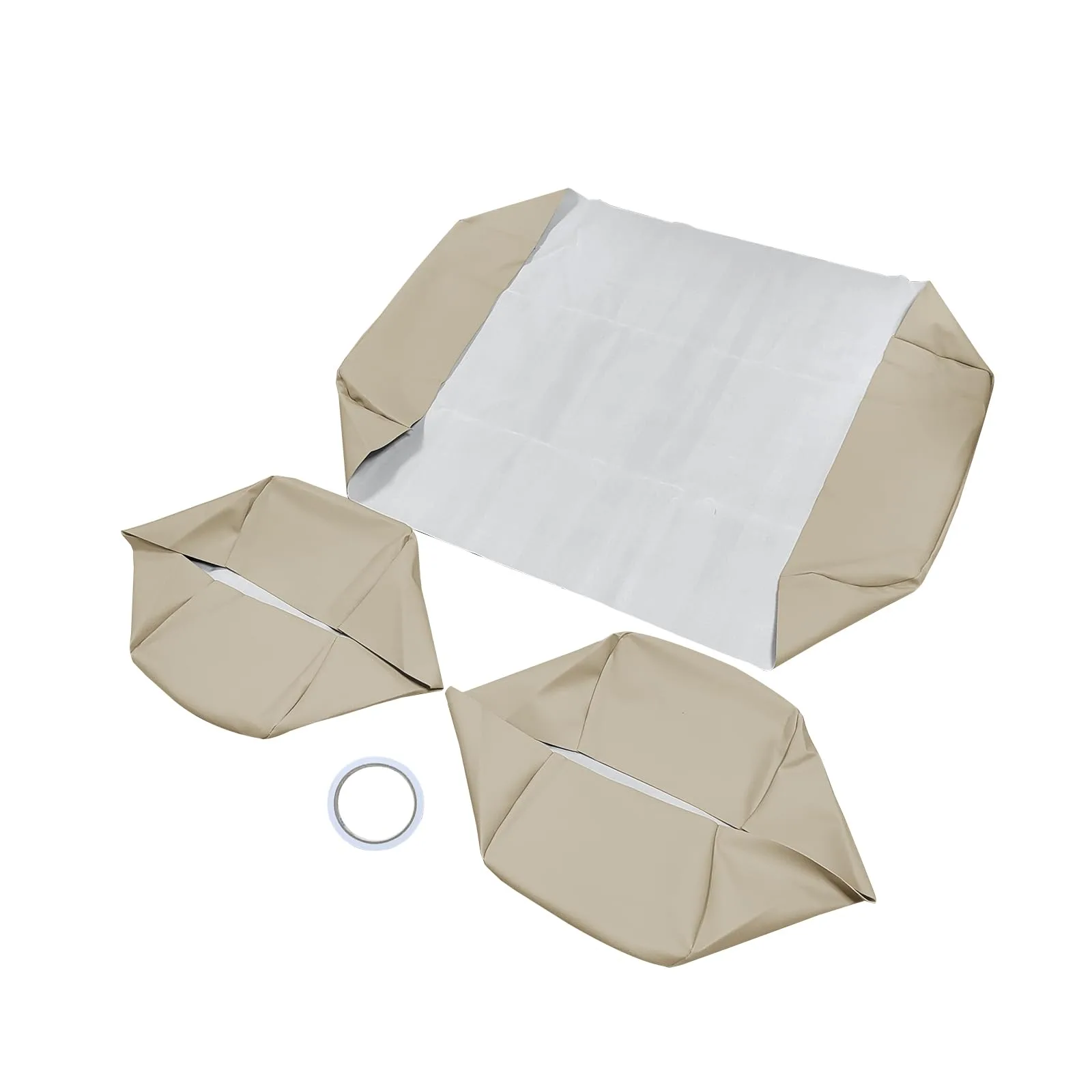 Generic Beige Seat Covers for 1982-2000 Club Car DS image 2