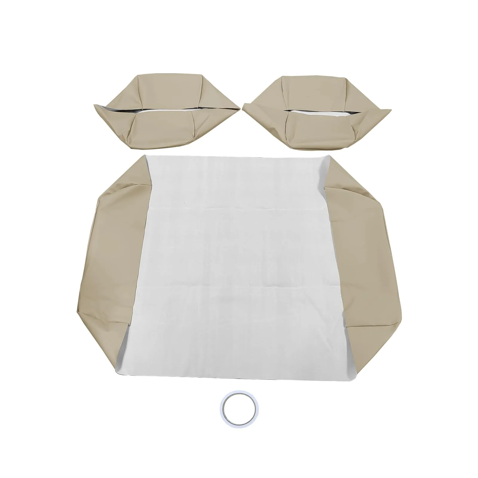 Generic Beige Seat Covers for 1982-2000 Club Car DS image 3