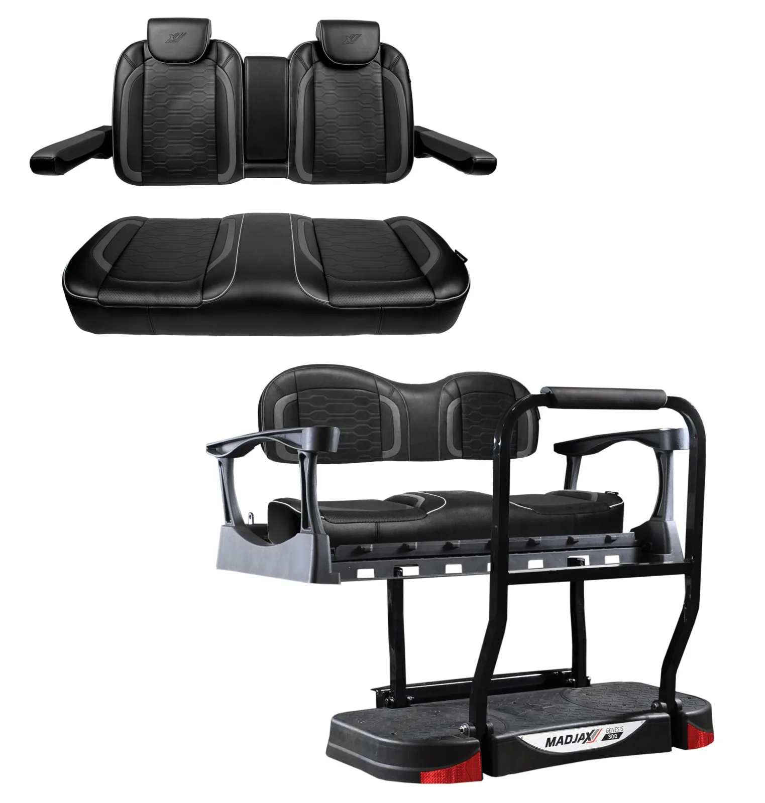 MADJAX Commander Seat Set with G300 Rear Kit for E-Z-GO