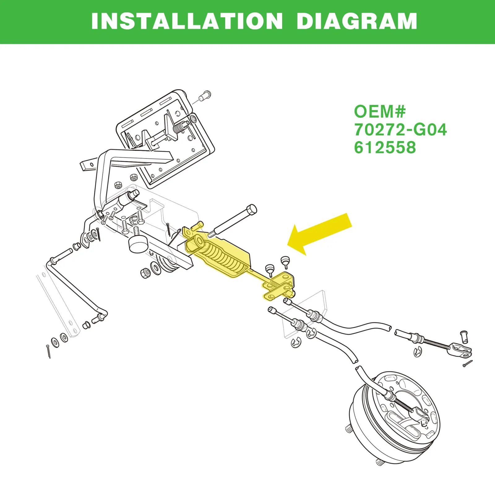 PXTHEU Brake Compensator for E-Z-GO TXT, Medalist & PDS image 2