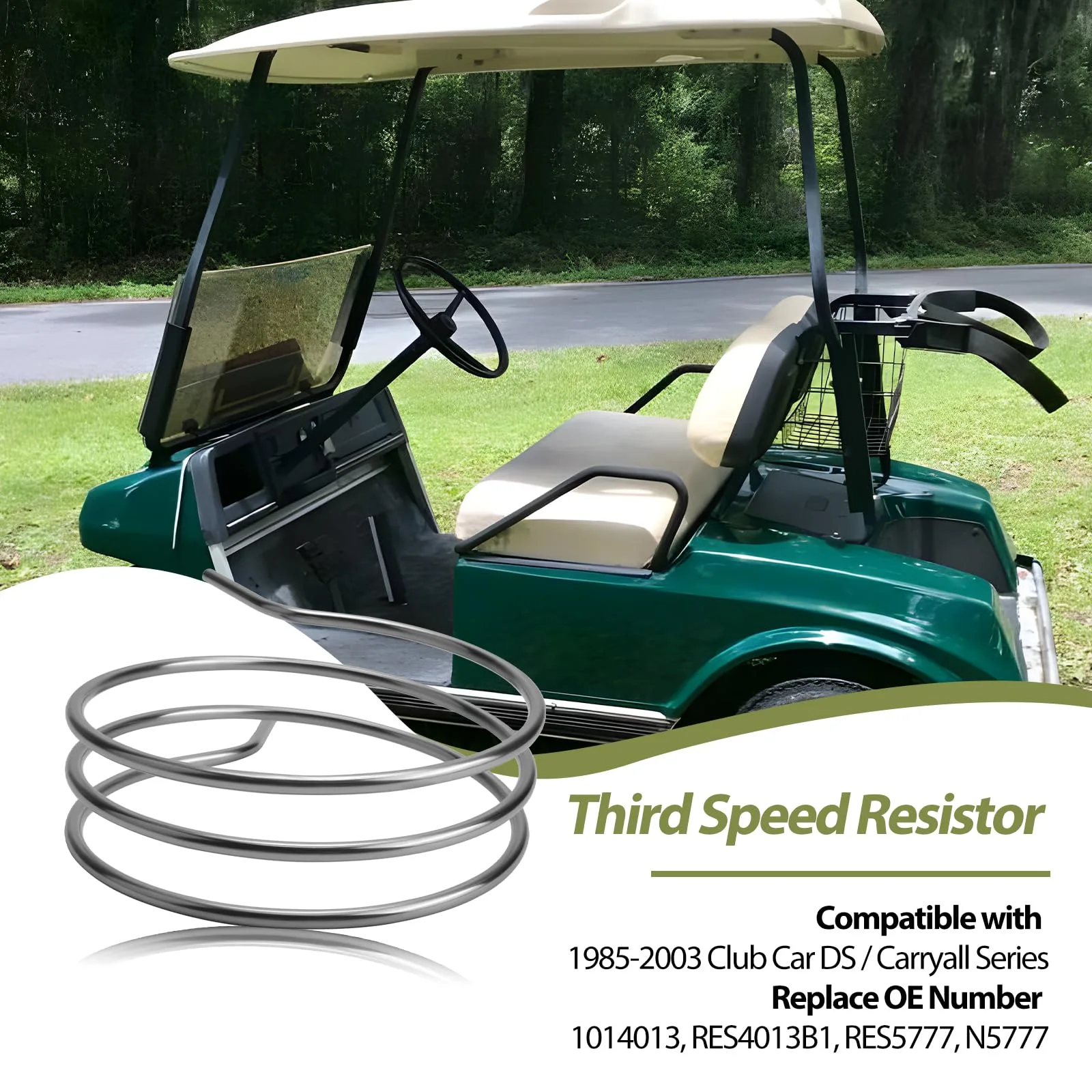 Third Speed Resistor for Club Car DS 1985–2003 image 2