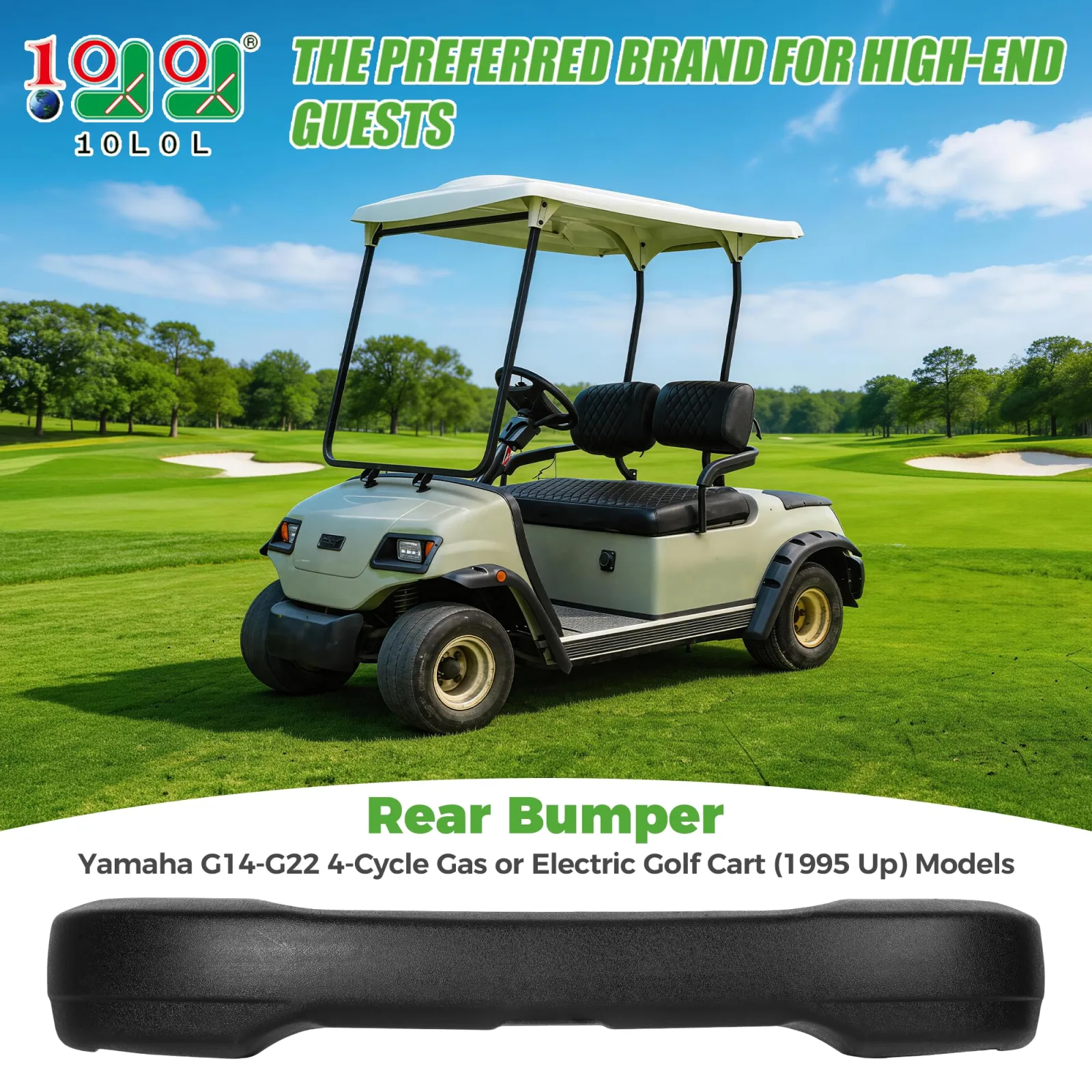 10L0L Rear Bumper Cover for Yamaha G14–G22 (BOD-T011-K) image 2