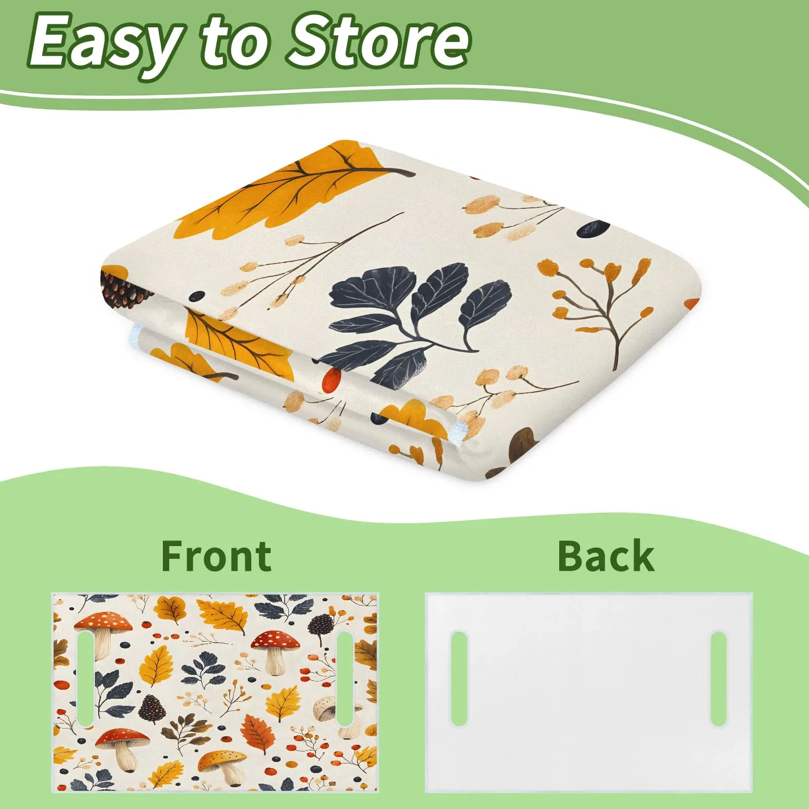 Tiveruda Golf Cart Seat Cover, Mushroom Autumn Berries image 4